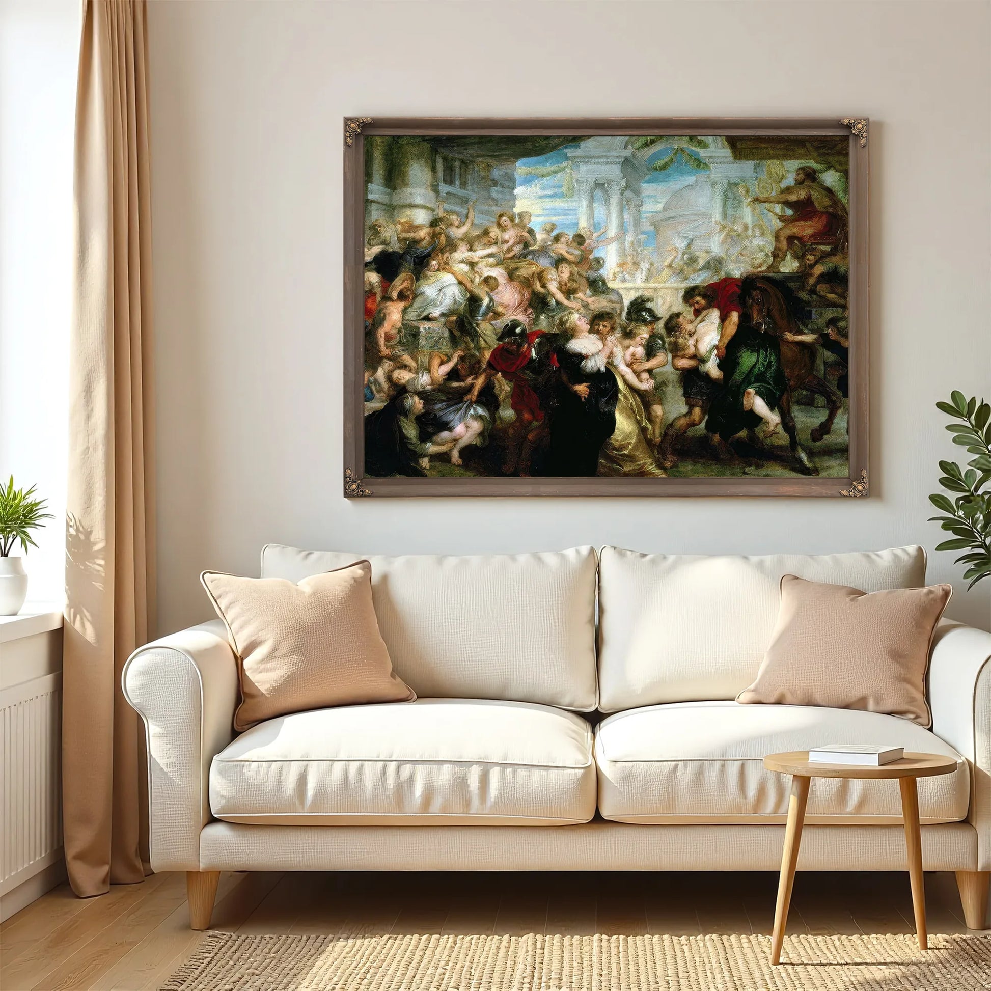 The Rape Of The Sabine Women By Peter Paul Rubens Fine Art Print