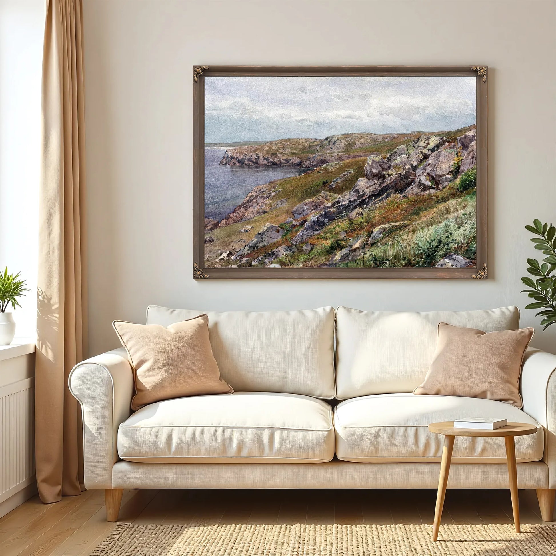 Rhode Island Coast Conanicut Island By William Trost Richards Fine Art Print