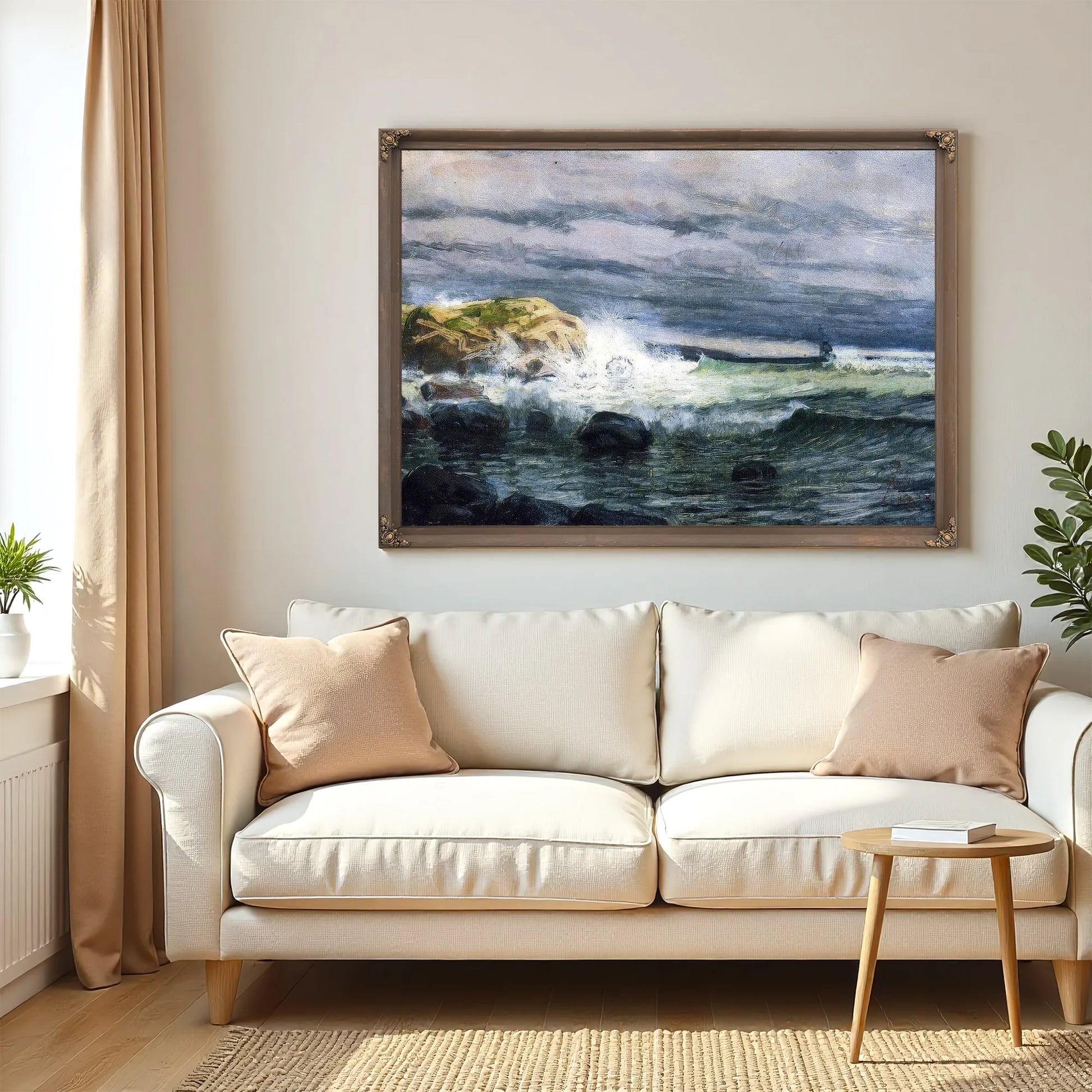 Seascape Jetty1 By Henry Ossawa Tanner Fine Art Print
