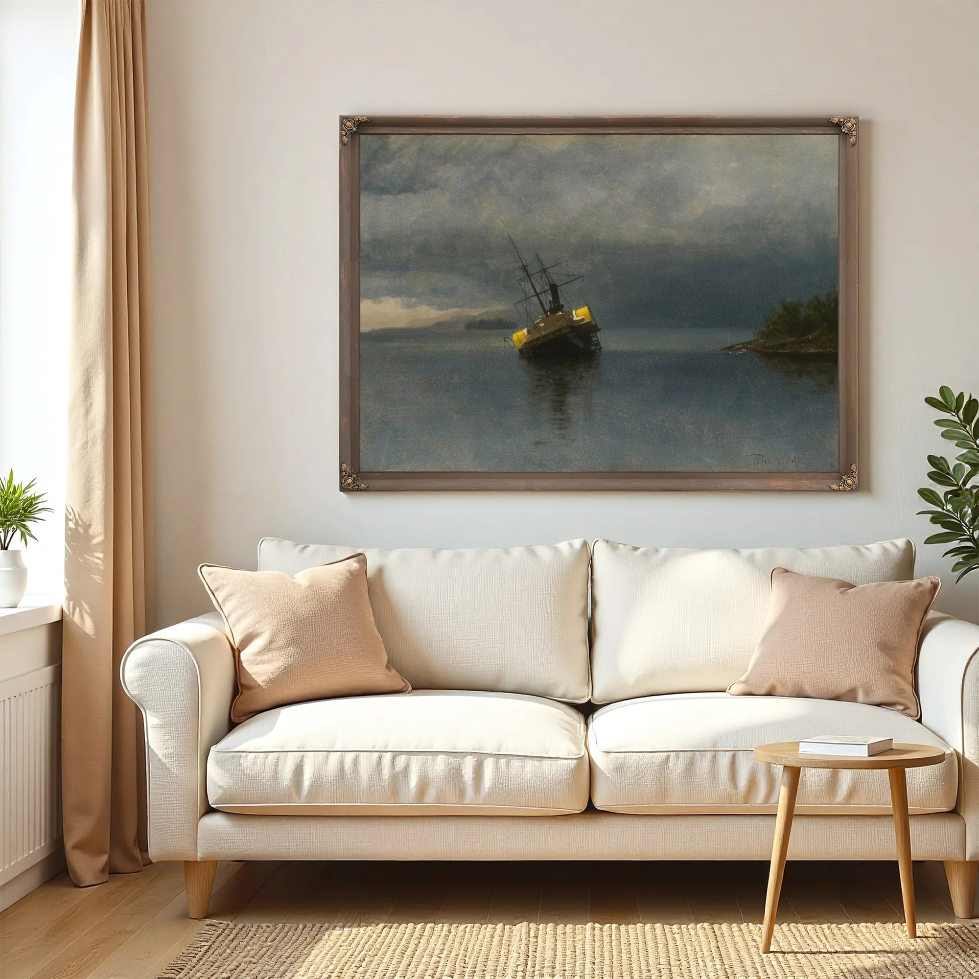 Wreck Of The Ancon In Loring Bay Alaska By Albert Bierstadt Fine Art Print