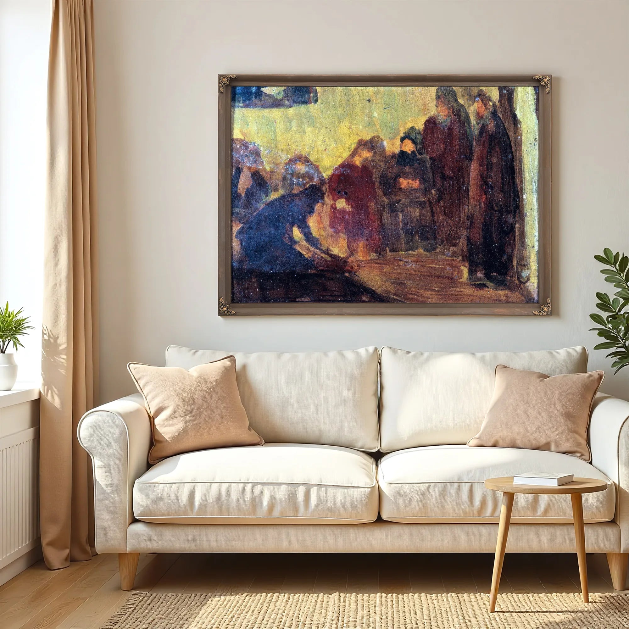 Study, Christ Washing The Feet Of The Disciples By Henry Ossawa Tanner Fine Art Print
