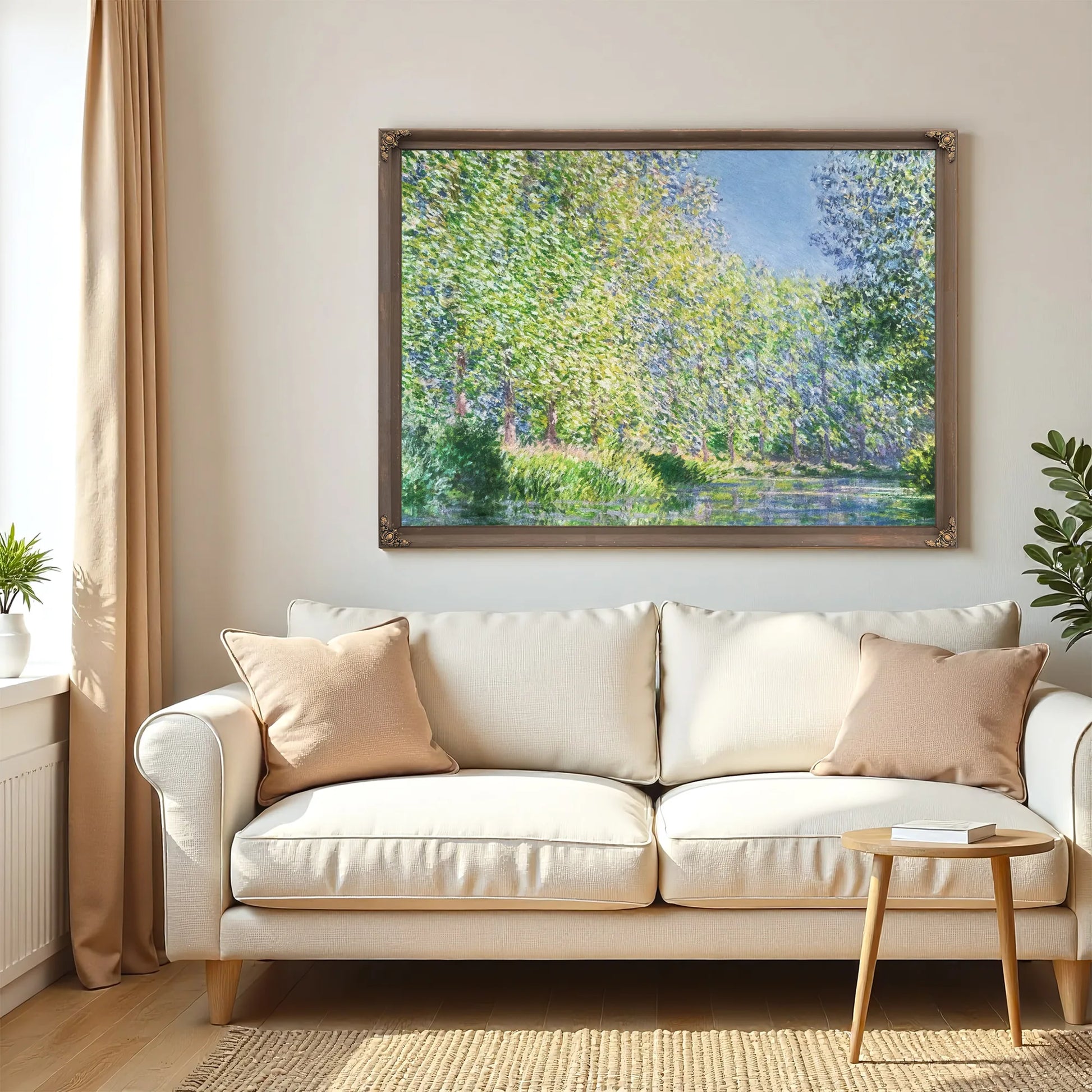 Bend In The Epte River Near Giverny By Claude Monet Fine Art Print
