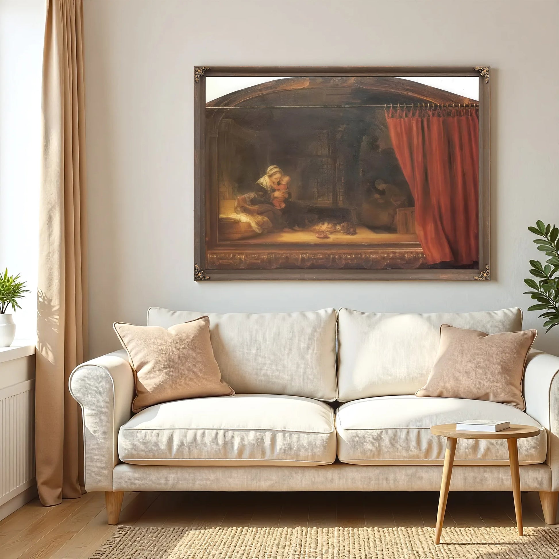 The Holy Family,1646 By Rembrandt Fine Art Print