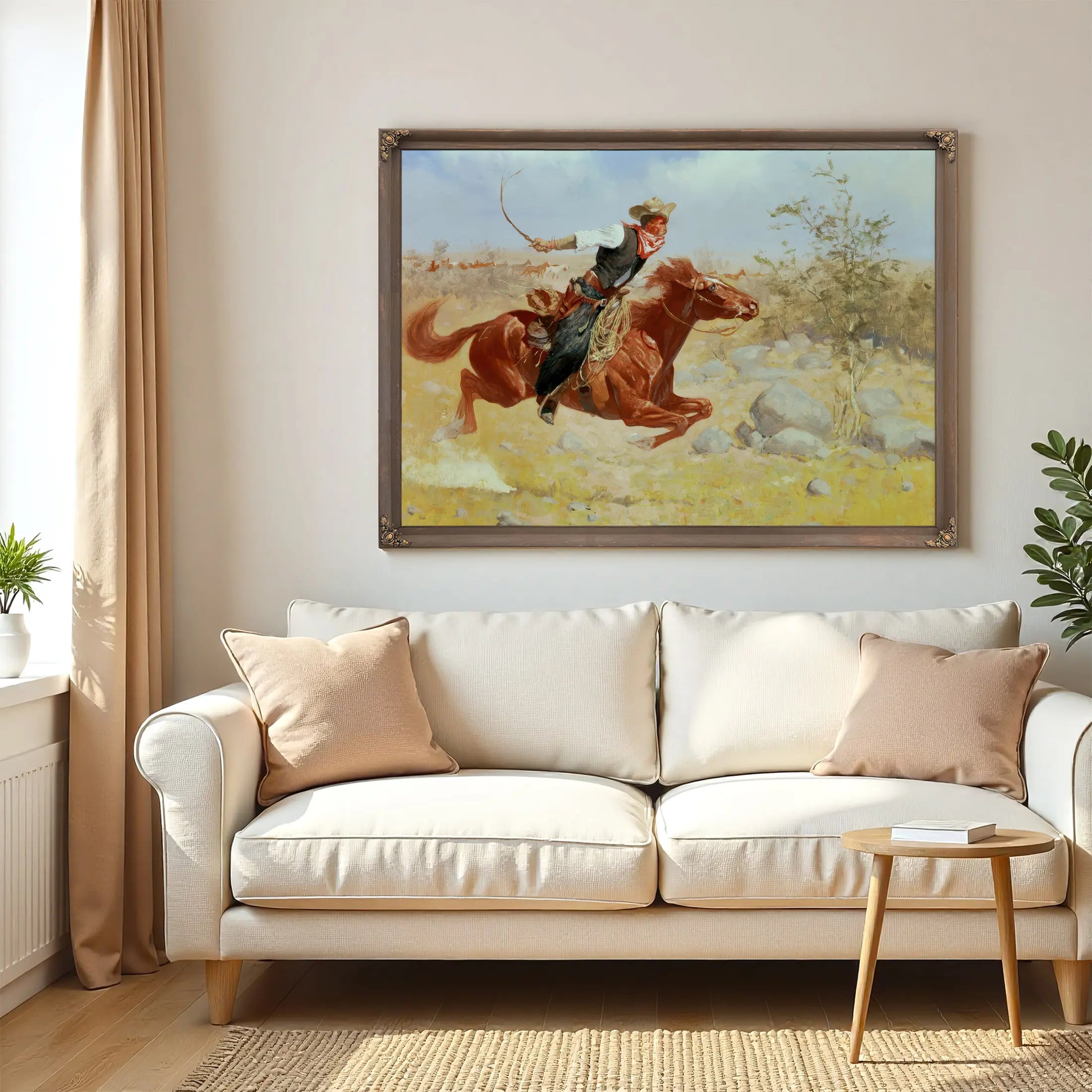 Galloping Horseman C by Frederic Remington