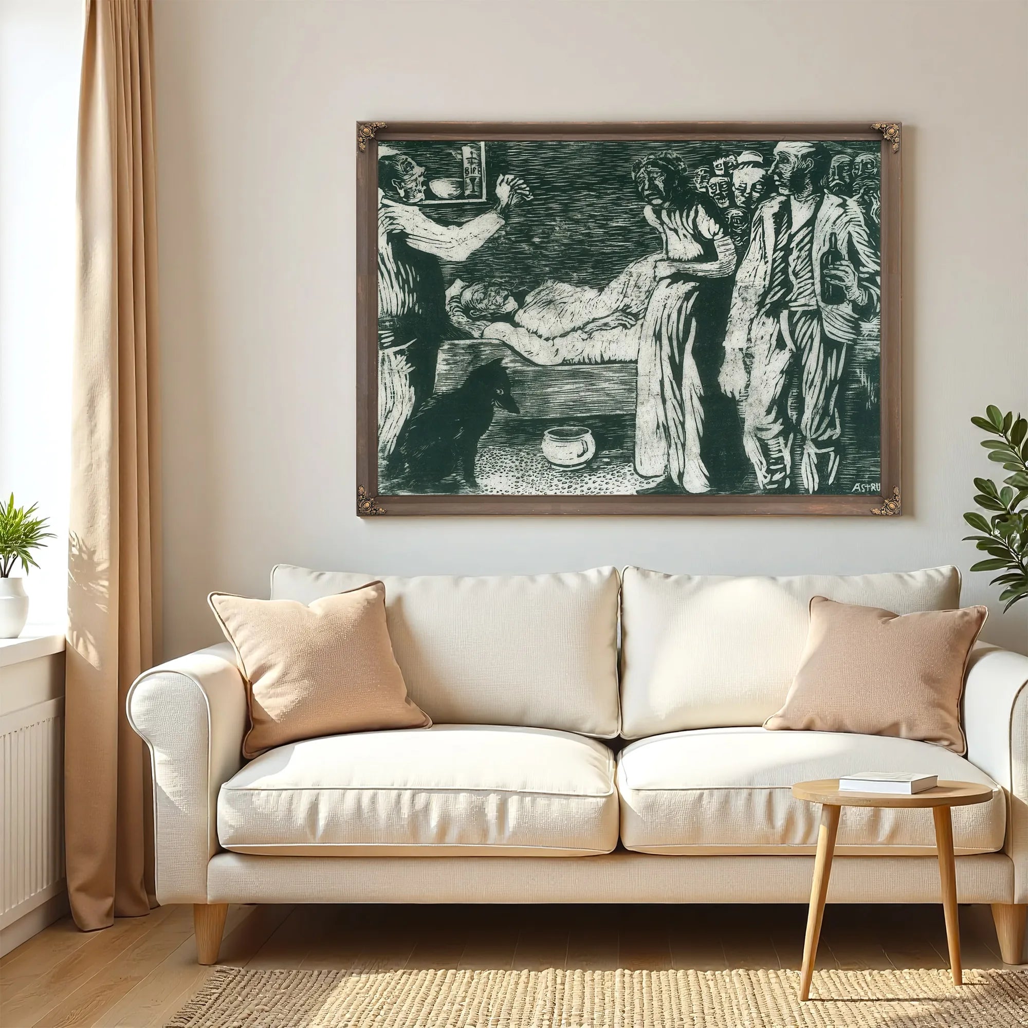 The Death Of The Village Thief By Nicolai Astrup Fine Art Print