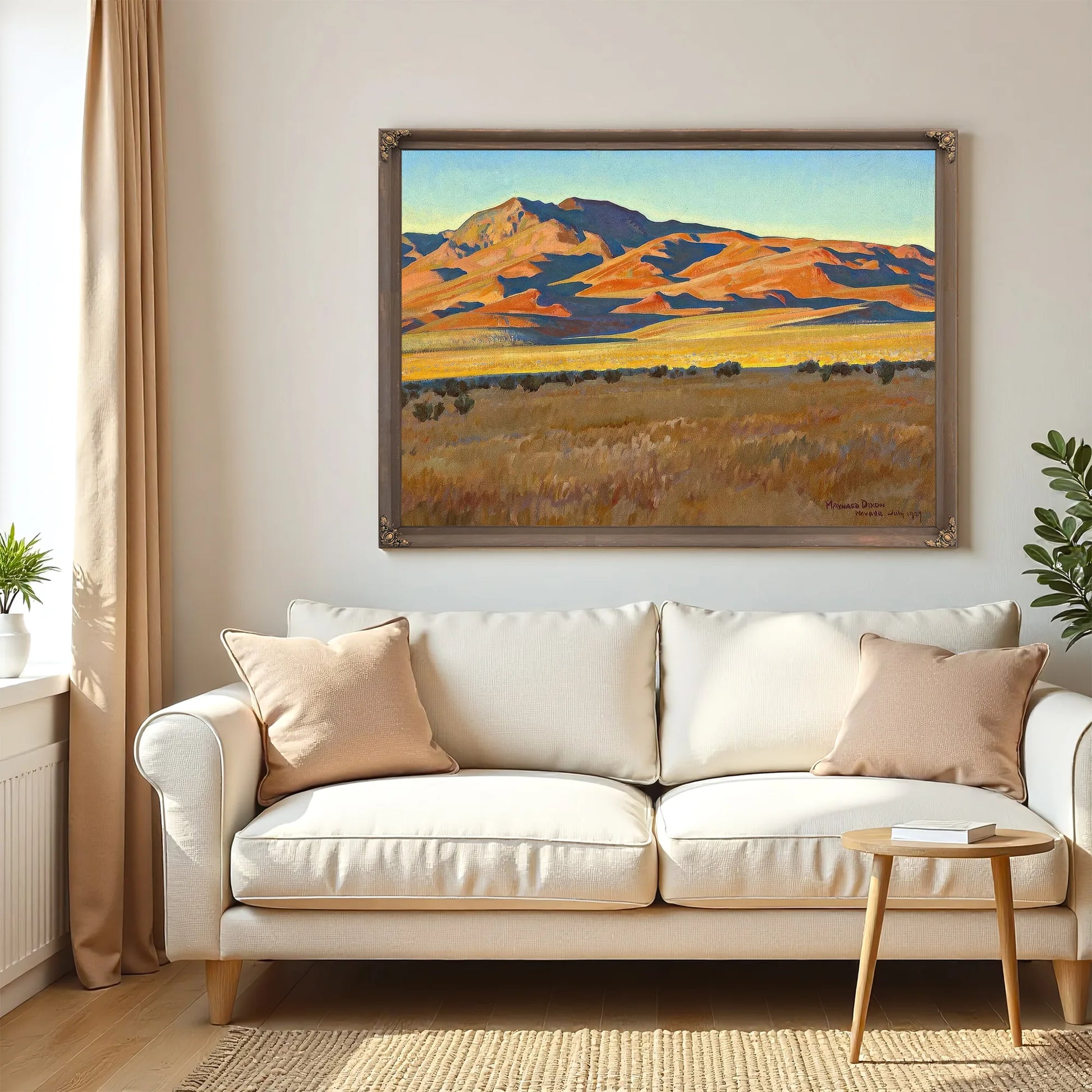 Mountains In Sunset Light (No. 368) 1927 By Maynard Dixon Fine Art Print