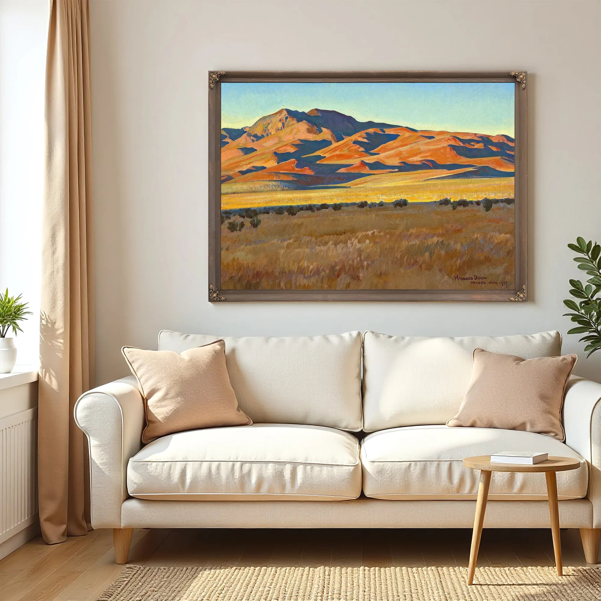 Mountains In Sunset Light (No. 368) 1927 By Maynard Dixon Fine Art Print