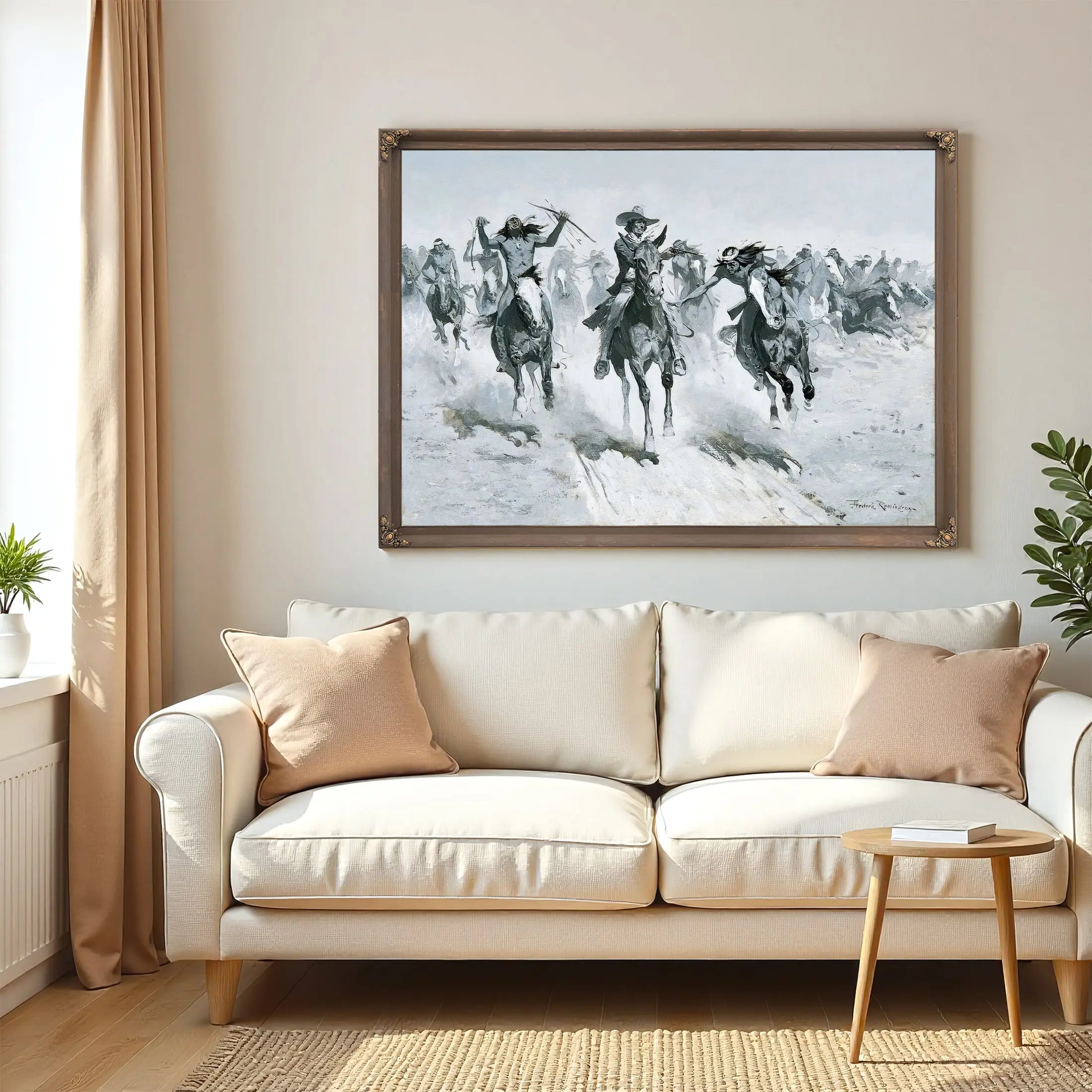 My Second Shot Sent Him Lining Out After His Brother by Frederic Remington
