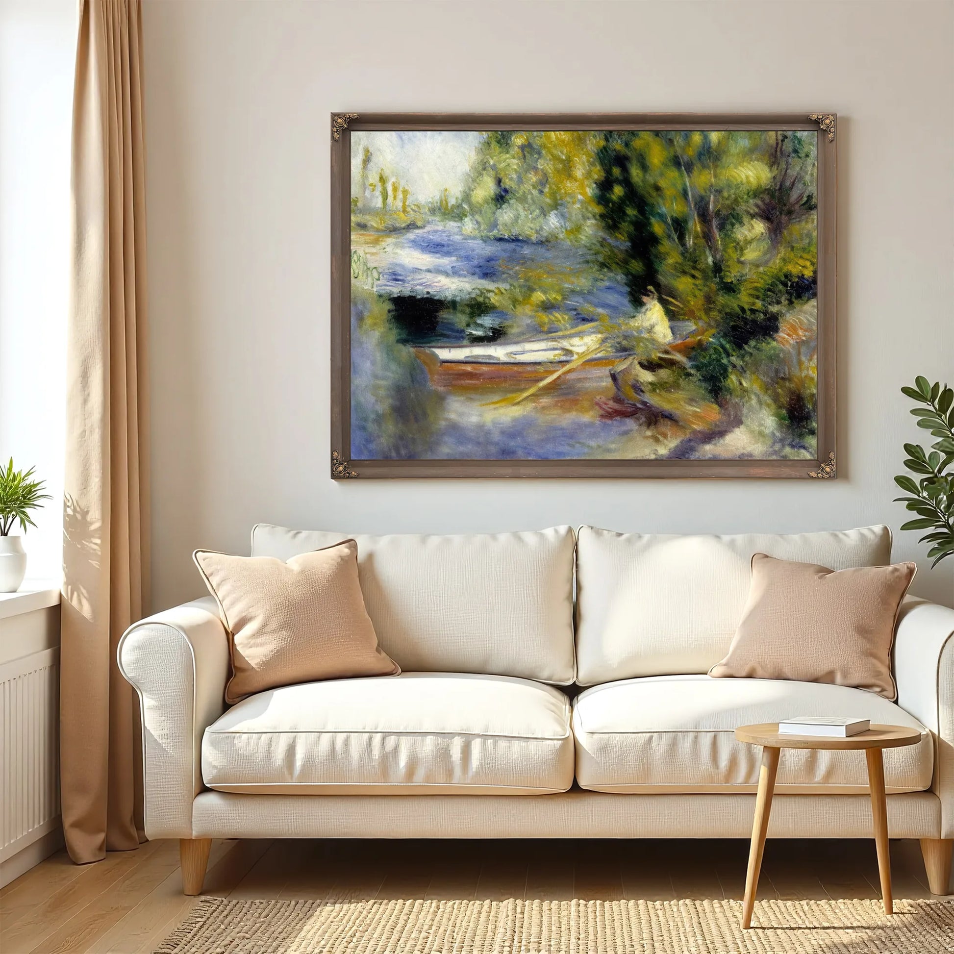 At The Water's Edge By Pierre August Renoir Fine Art Print