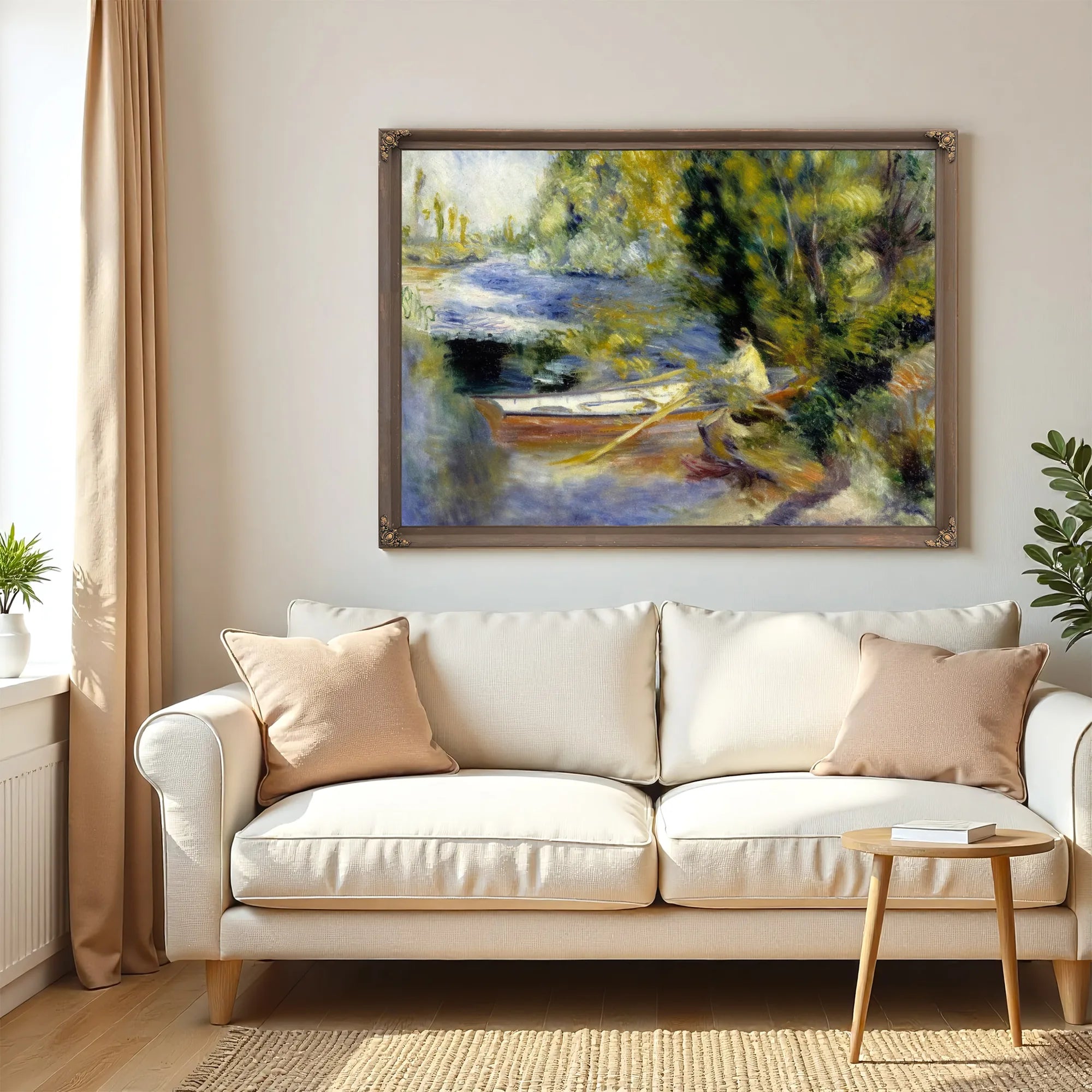 At The Water's Edge By Pierre August Renoir Fine Art Print