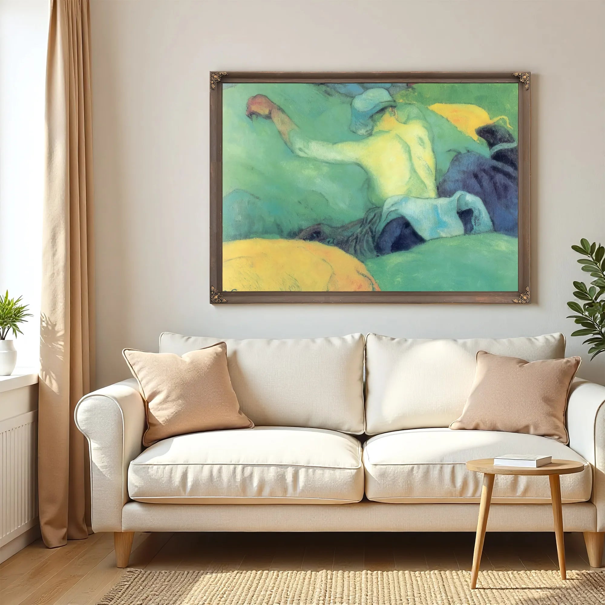 In The Hay (A Hot Summer Day) By Paul Gauguin Fine Art Print