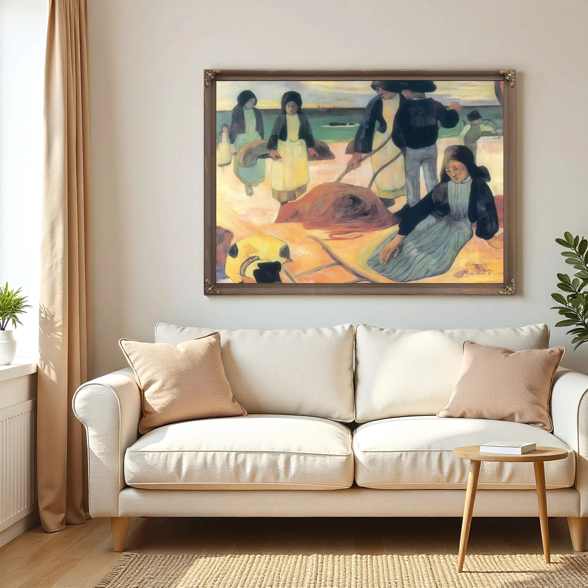 Wrack Collectors By Paul Gauguin Fine Art Print