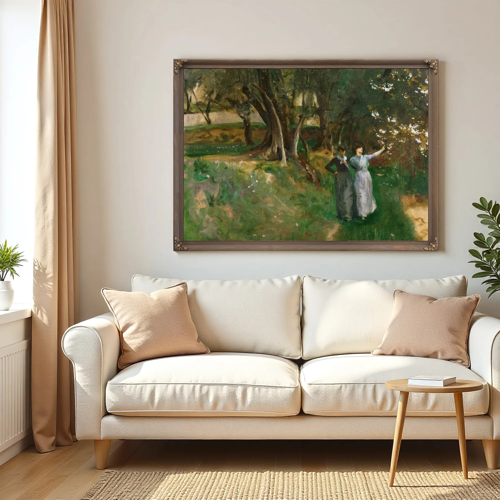 Landscape With Women In The Foreground By John Singer Sargent Fine Art Print