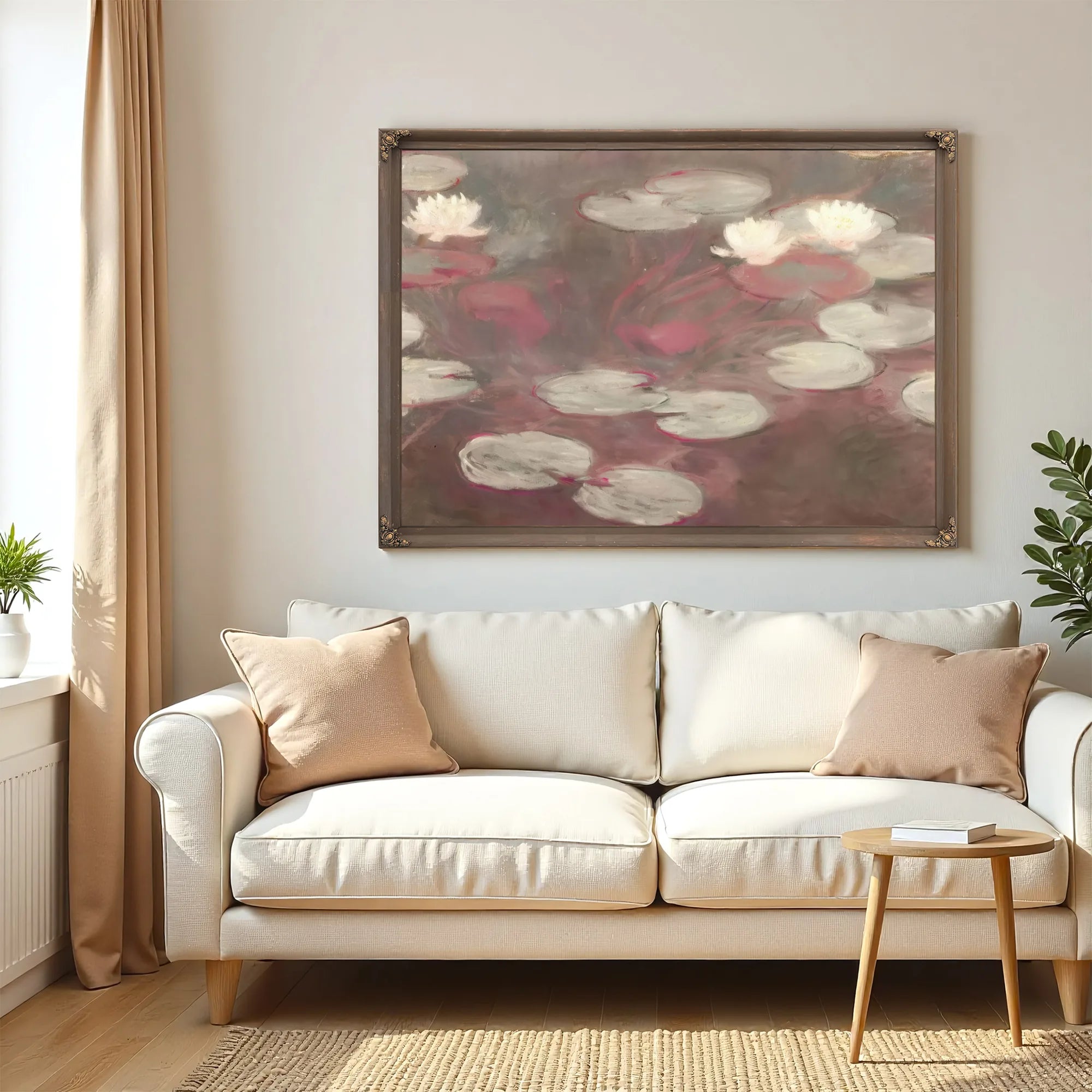 Pink Water Liies By Claude Monet Fine Art Print