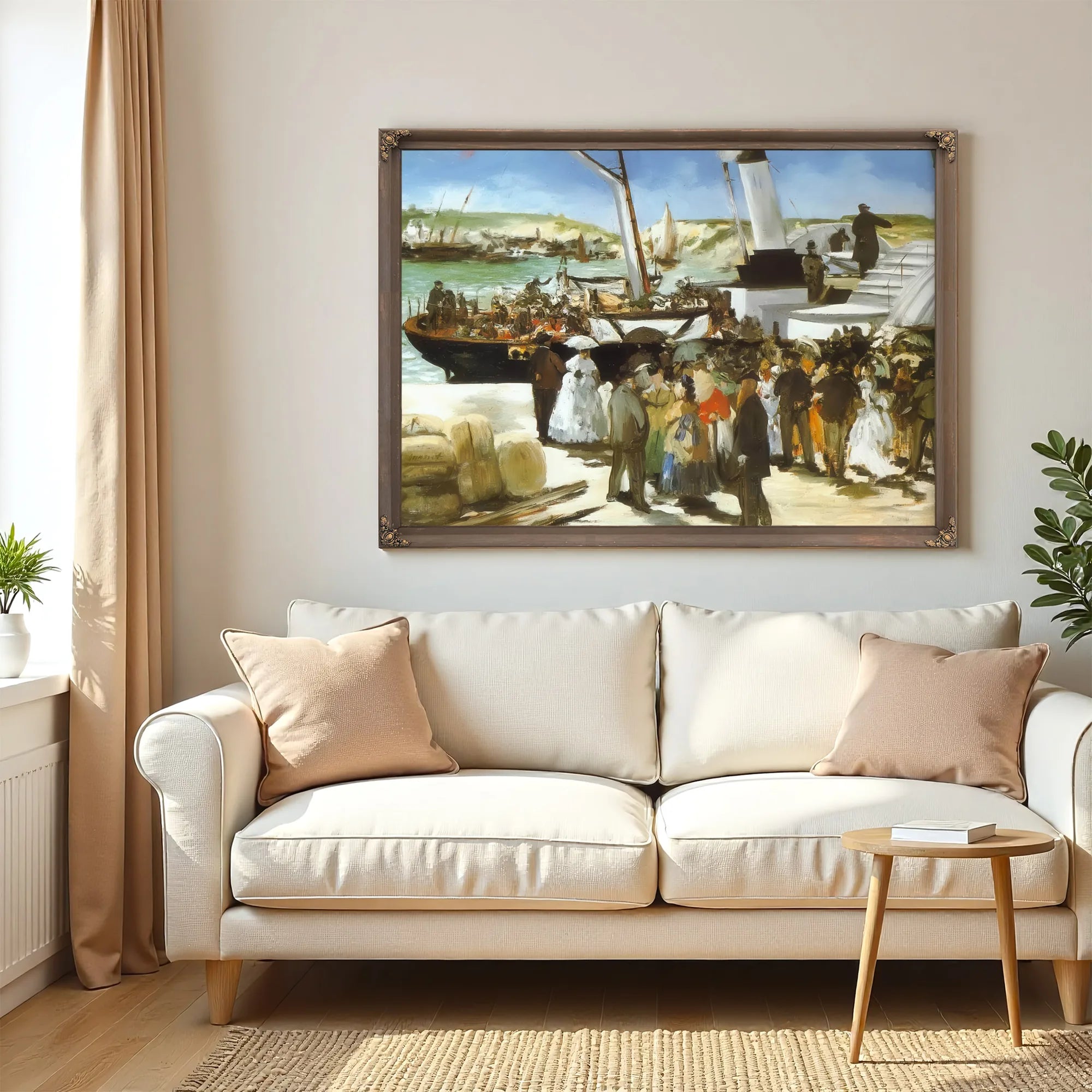The Departure Of The Folkestone Boat By Edouard Manet Fine Art Print