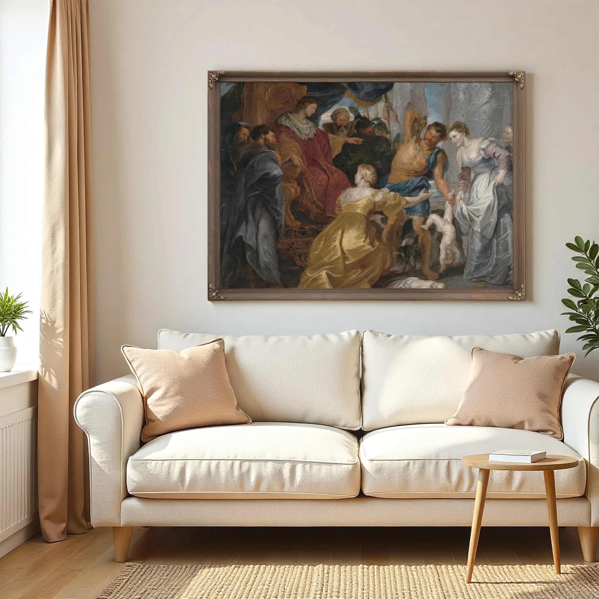The Judgement Of Solomon By Peter Paul Rubens Fine Art Print