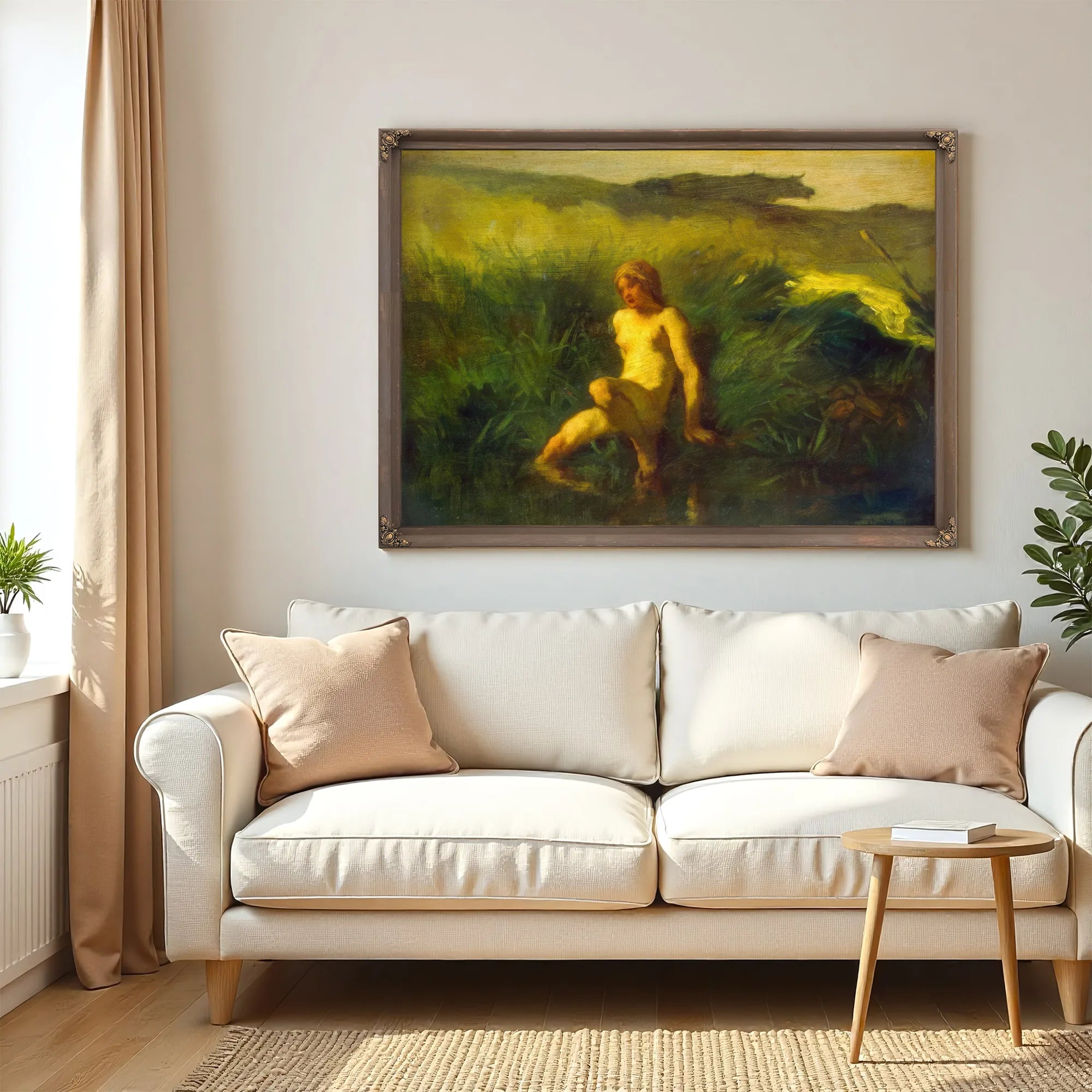 The Bather By Jean Francois Millet Fine Art Print