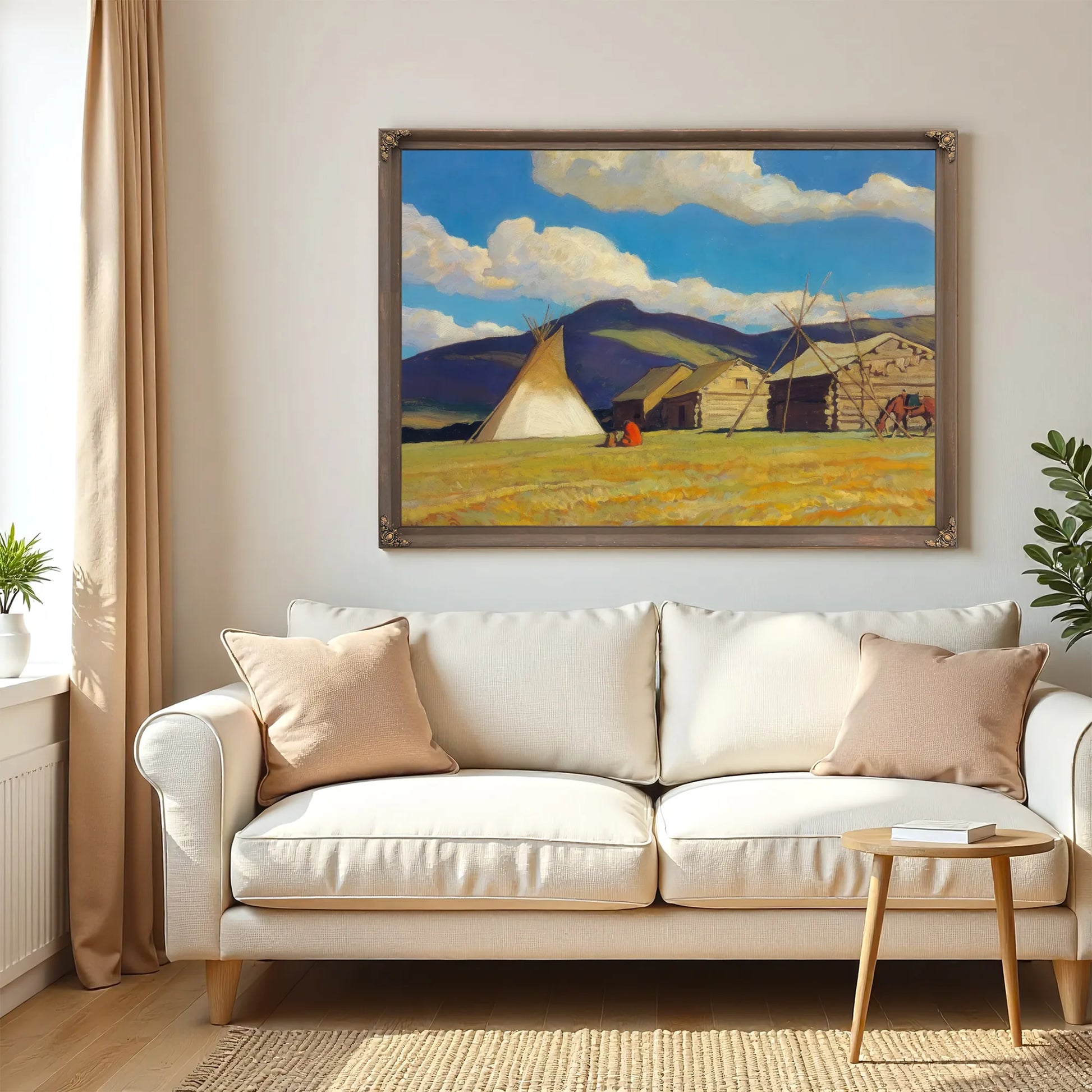 Home Of The Halfbreed By Maynard Dixon Fine Art Print
