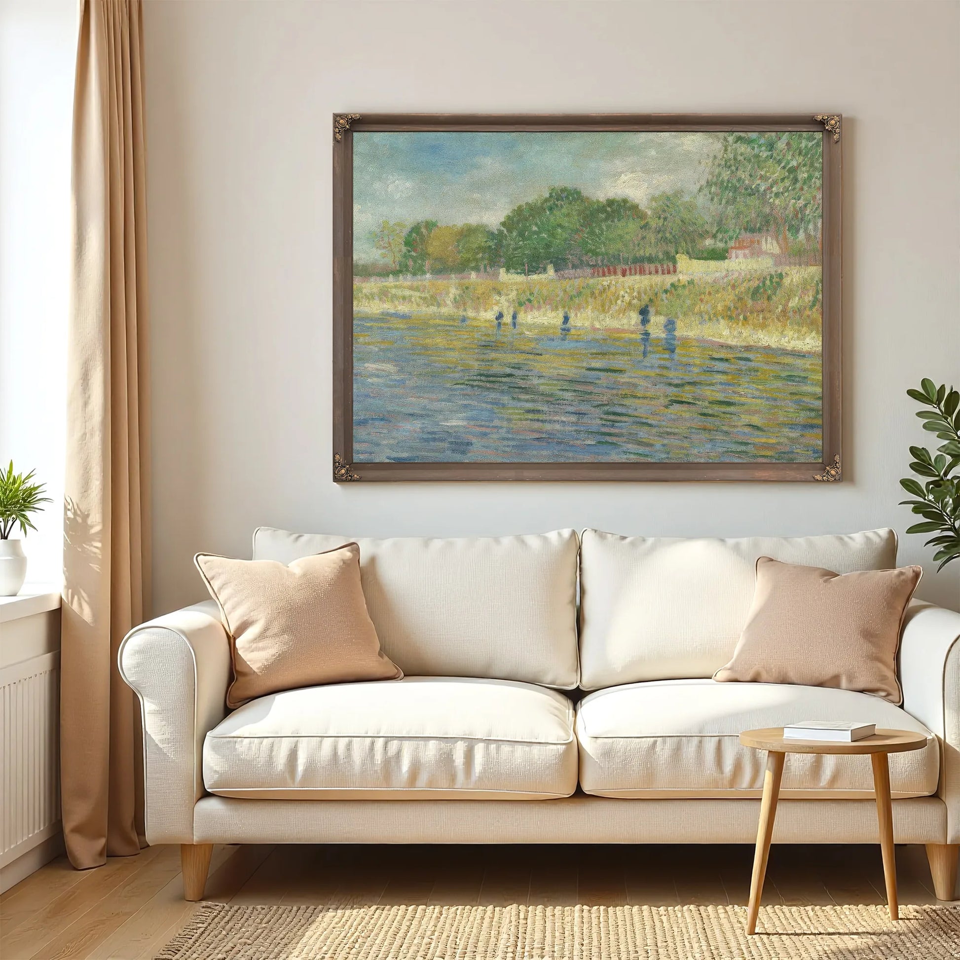 Bank Of The Seine By Vincent Van Gogh Fine Art Print