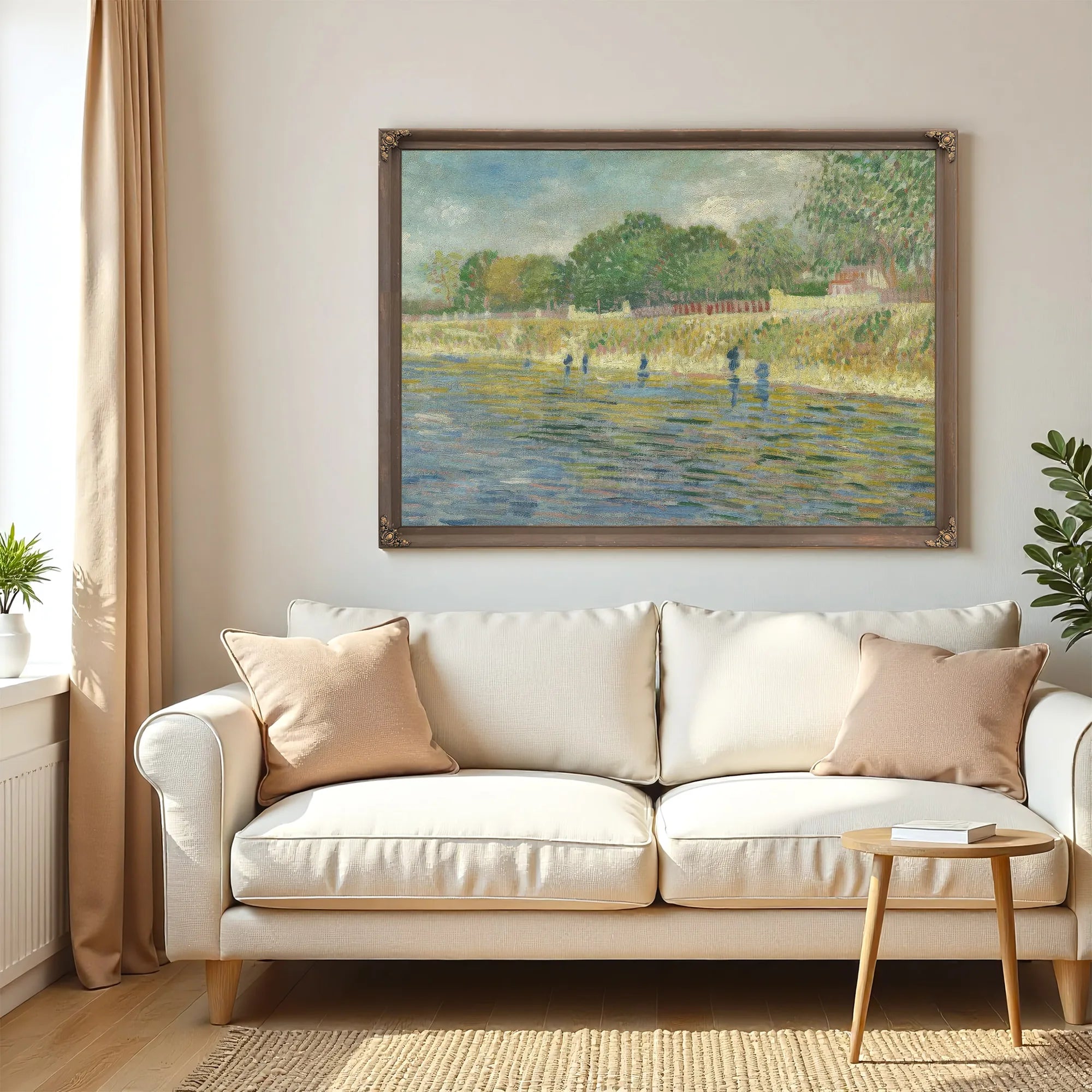 Bank Of The Seine By Vincent Van Gogh Fine Art Print
