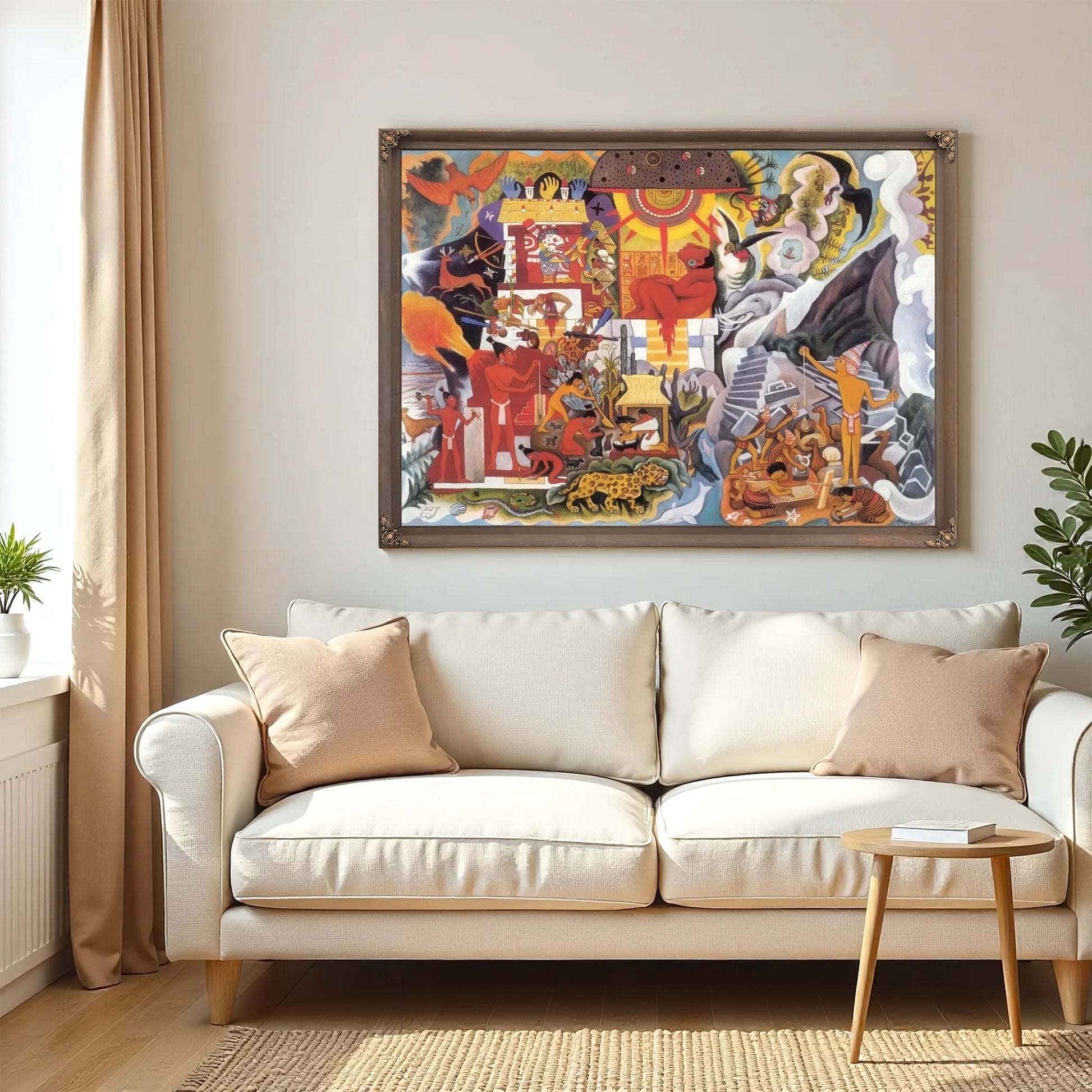 Pre Hispanic America By Diego Rivera Fine Art Print