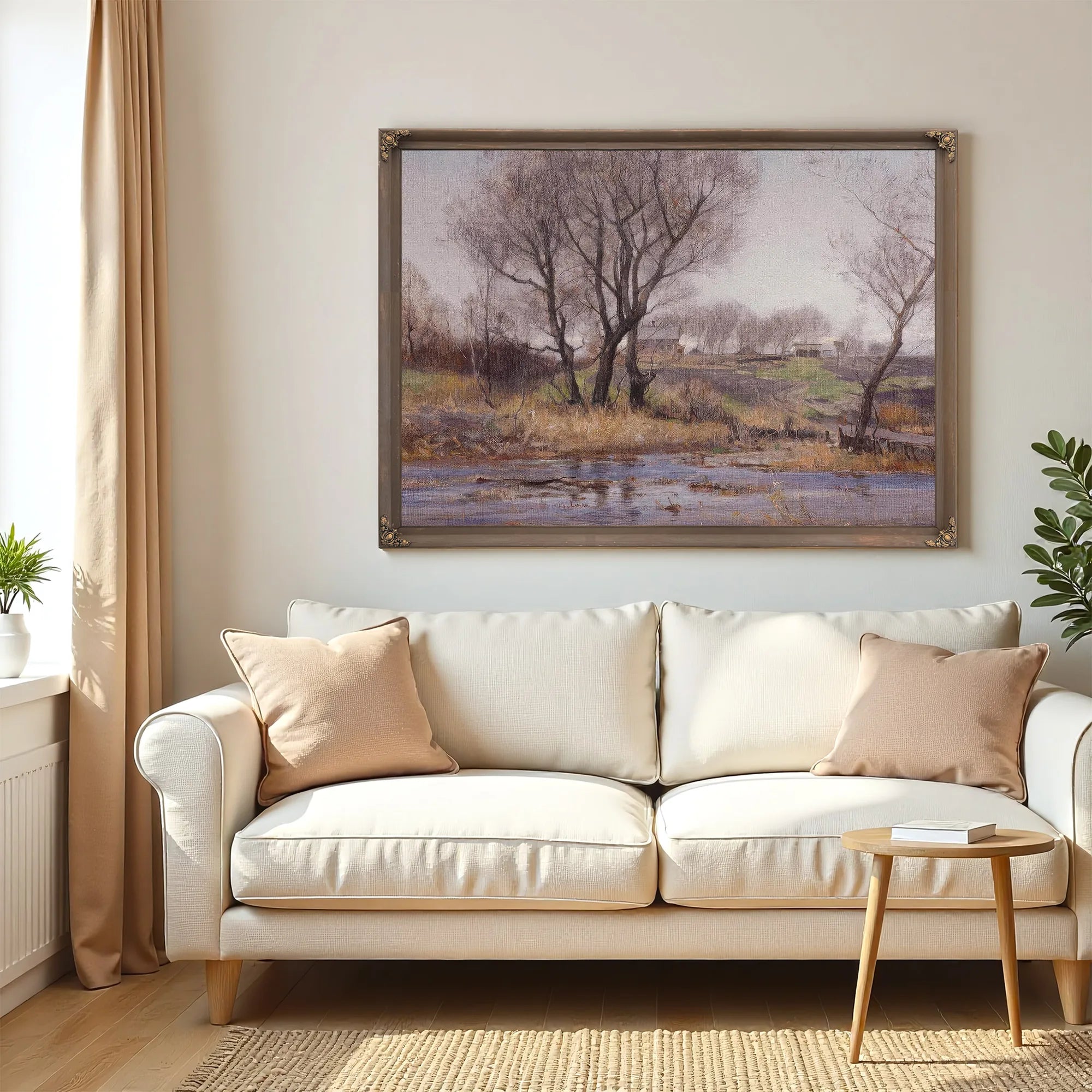 Owens Valley Farm By William Wendt Fine Art Print
