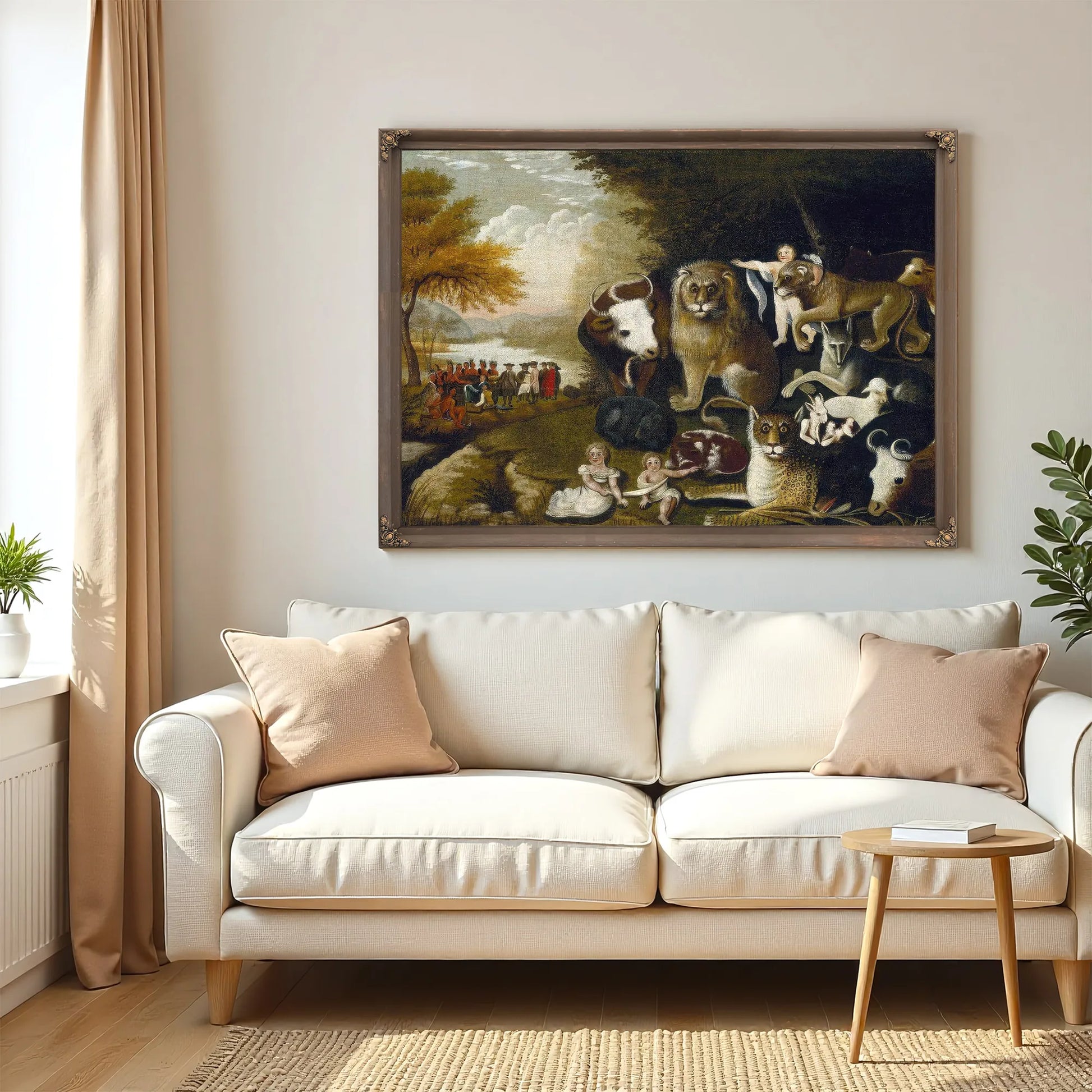 Peaceable Kingdom 1834 By Edward Hicks Fine Art Print