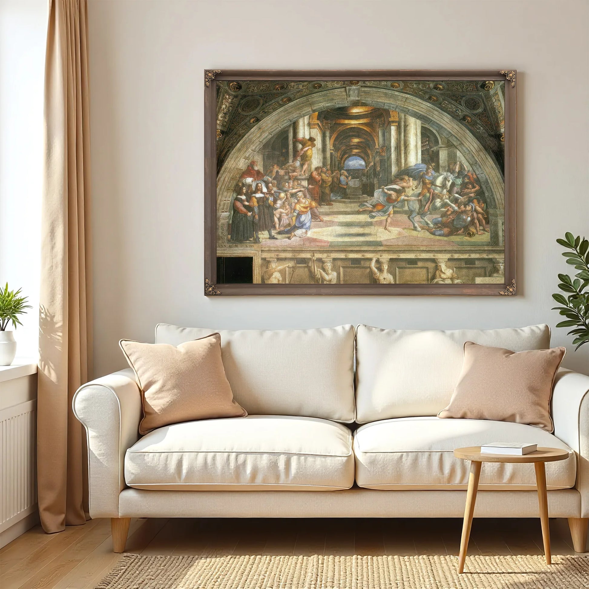 The Expulsion Of Heliodorus By Raphael Fine Art Print