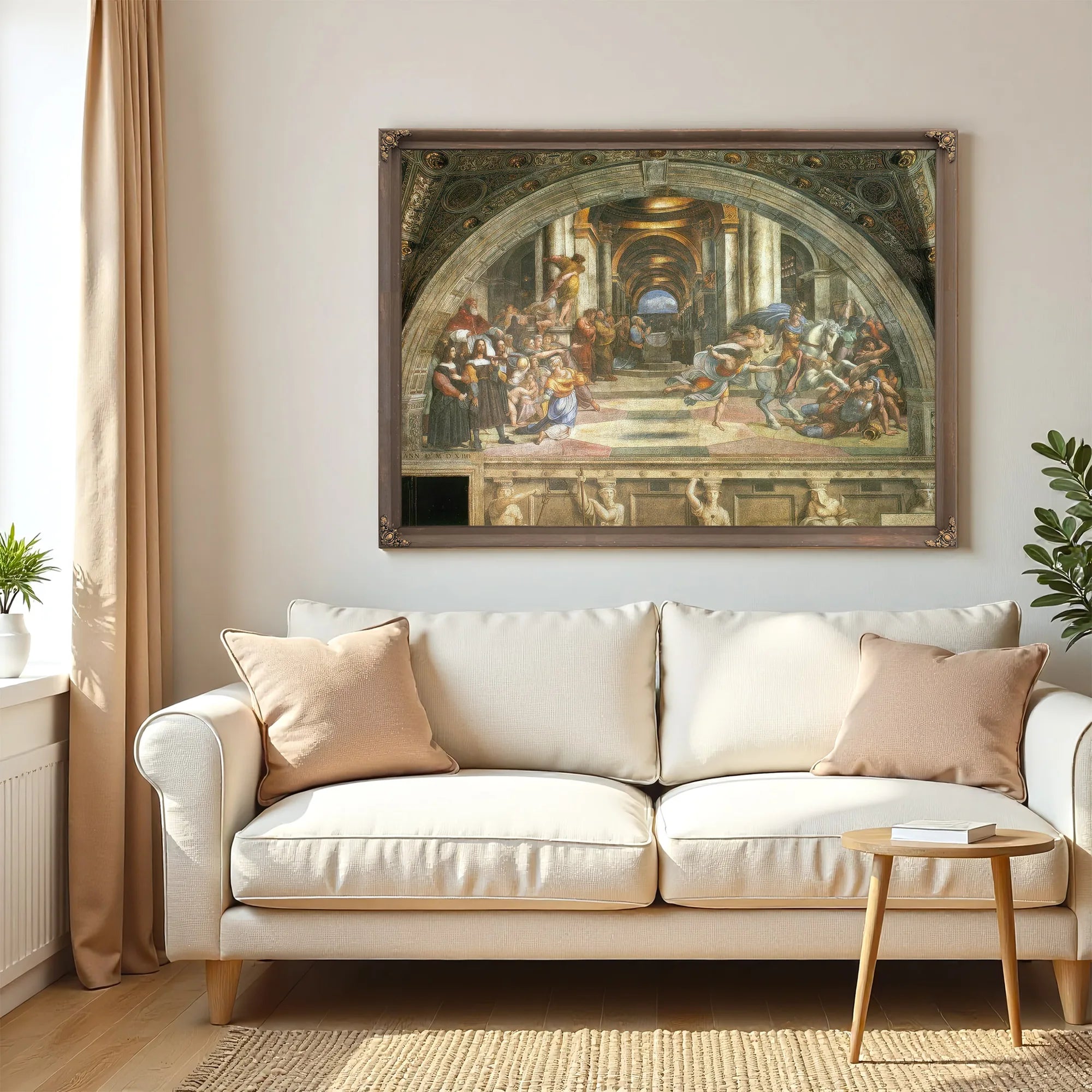 The Expulsion Of Heliodorus By Raphael Fine Art Print