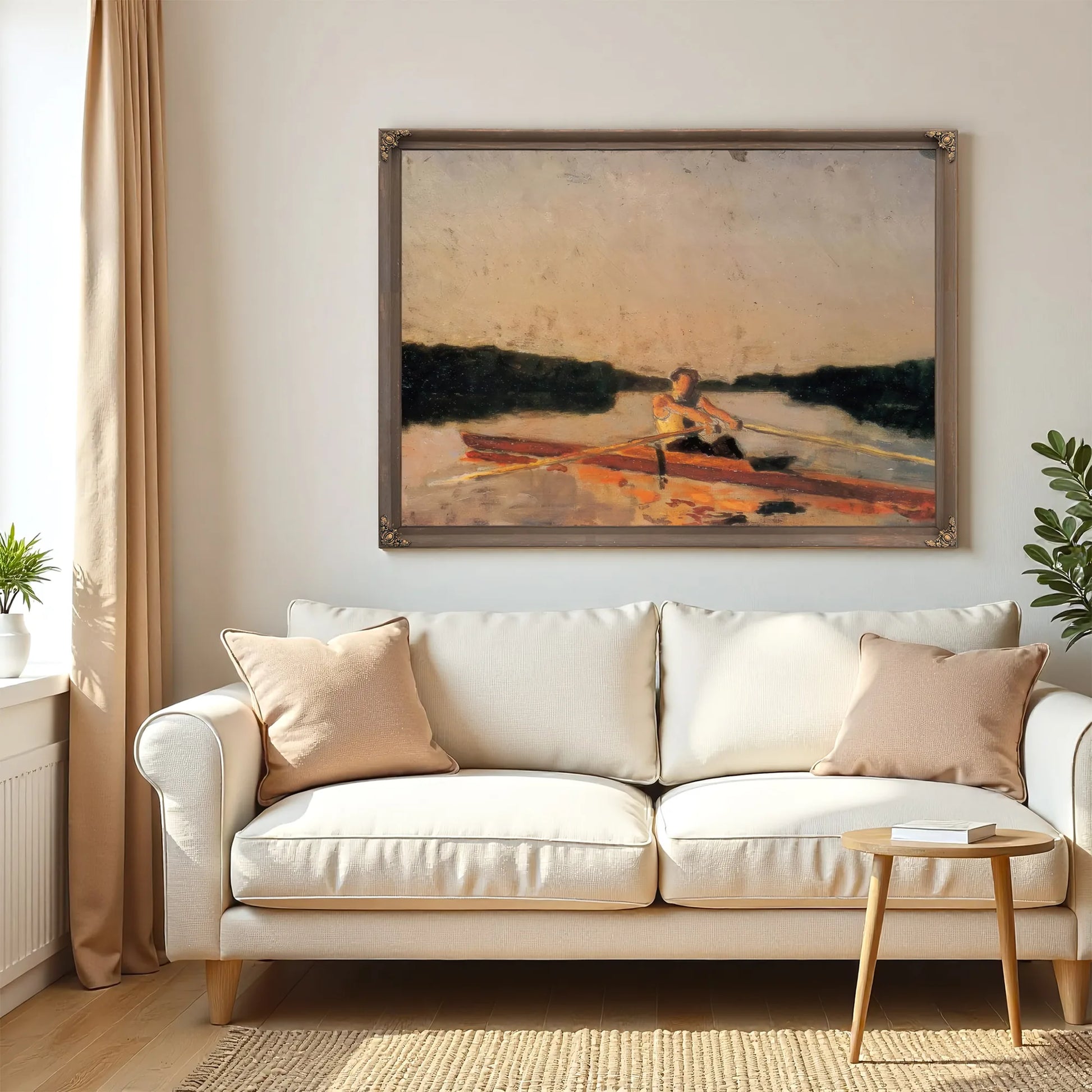 Max Schmitt In A Single Scull By Thomas Eakins Fine Art Print