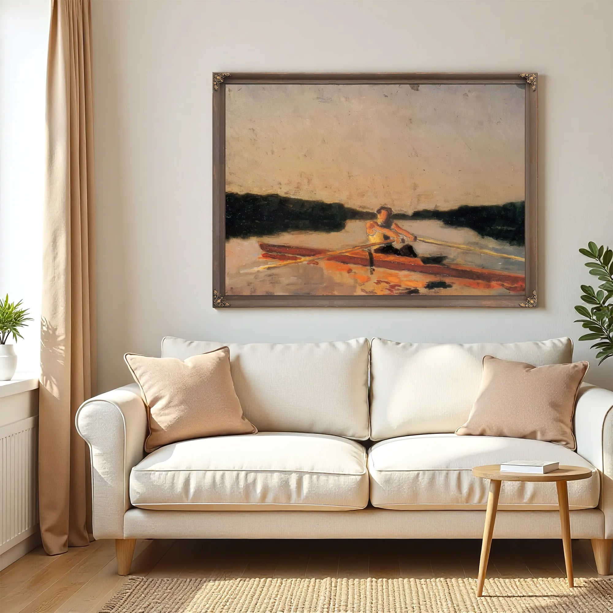 Max Schmitt In A Single Scull By Thomas Eakins Fine Art Print