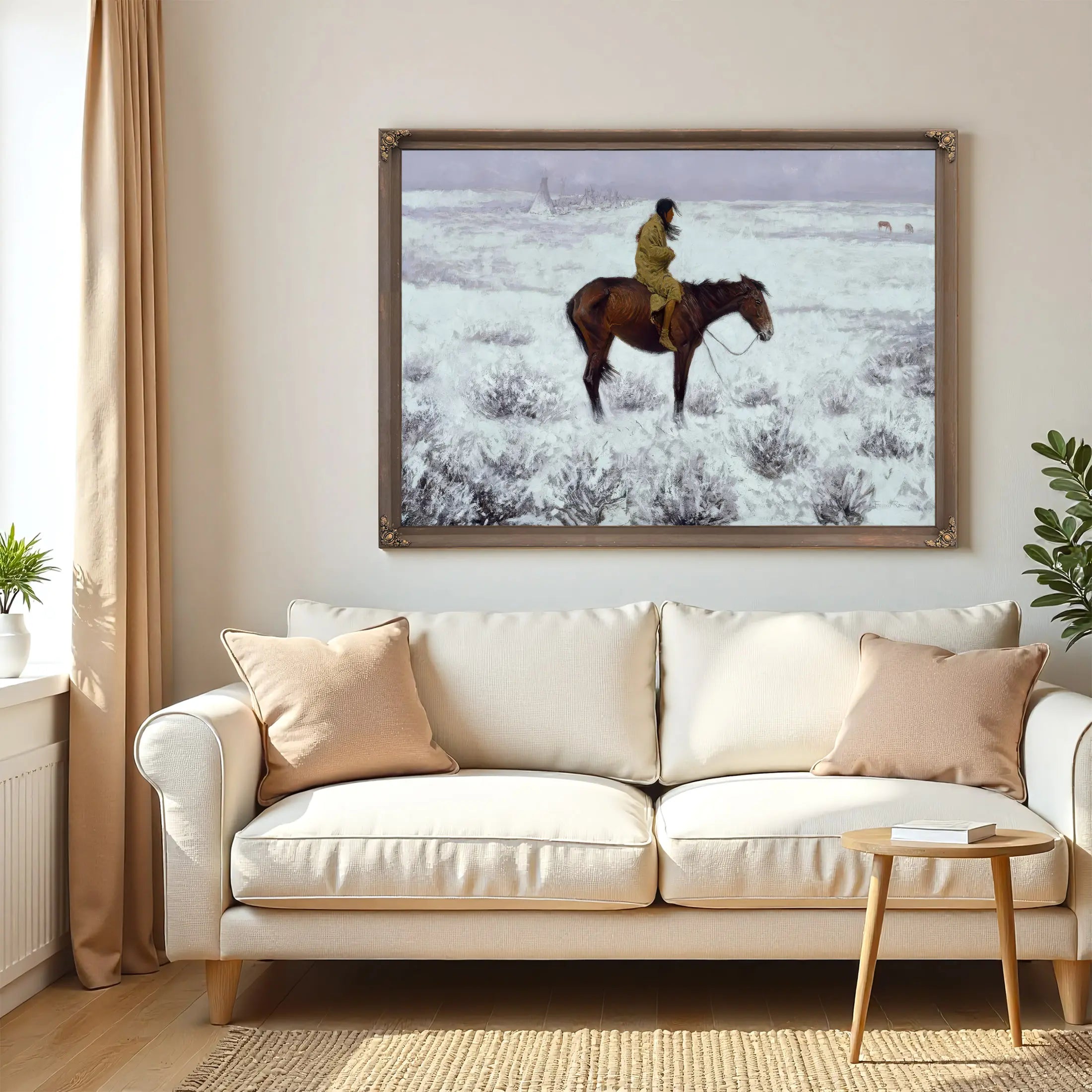 The Herd Boy C Oil On Canvas by Frederic Remington