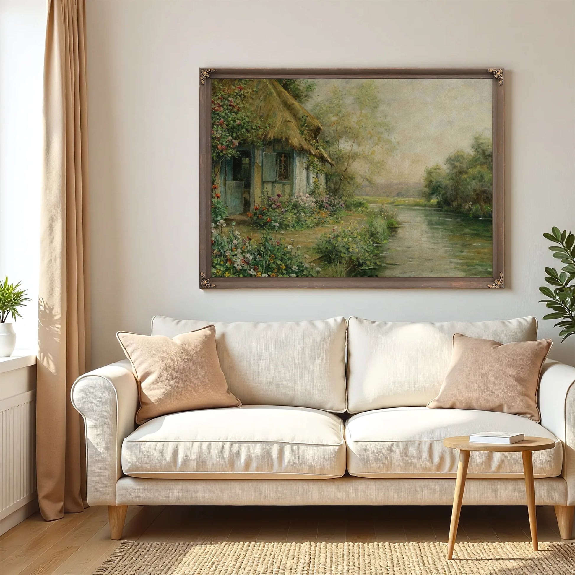The Cottage At Beaumont By Louis Aston Knight Fine Art Print