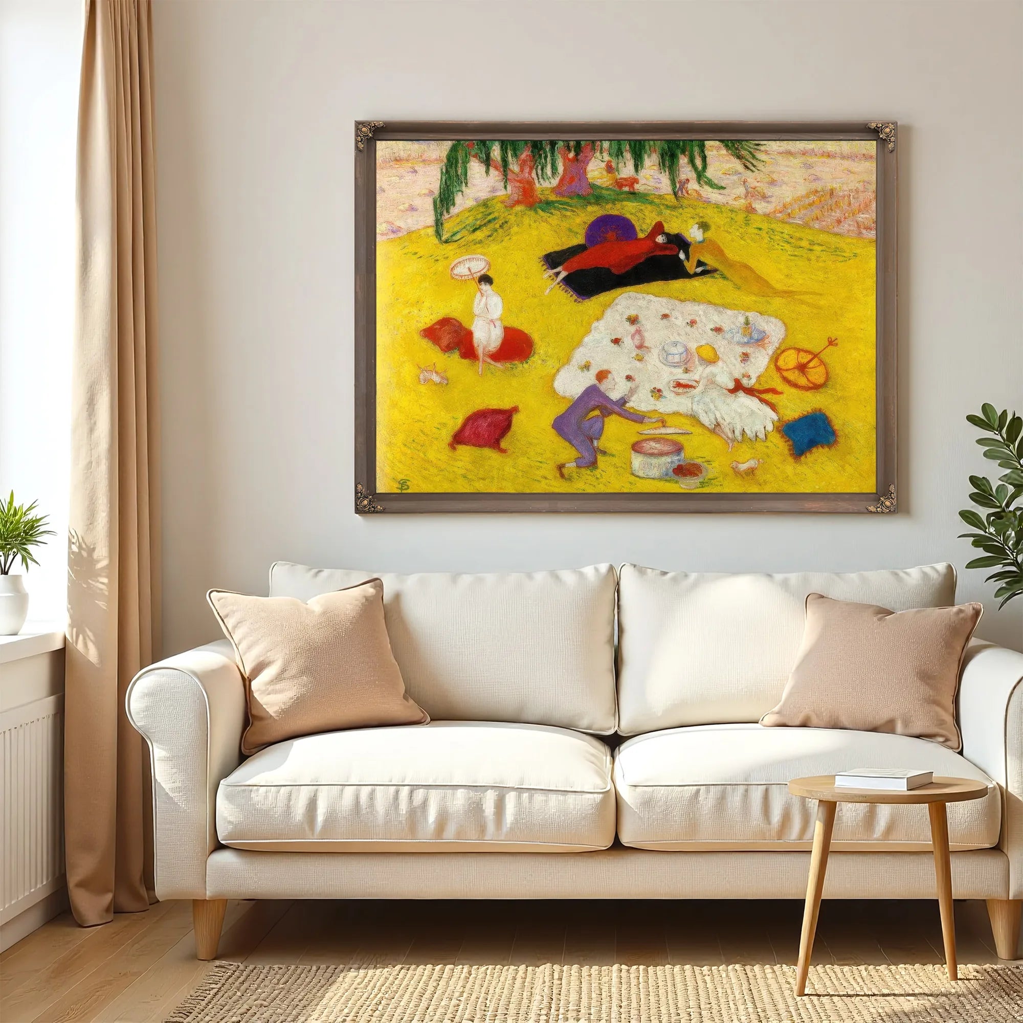 Picnic At Bedford Hills By Florine Stettheimer Fine Art Print