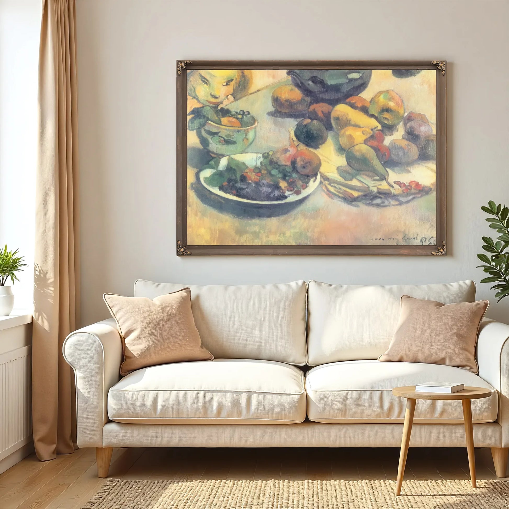 Still Life With Fruits By Paul Gauguin Fine Art Print