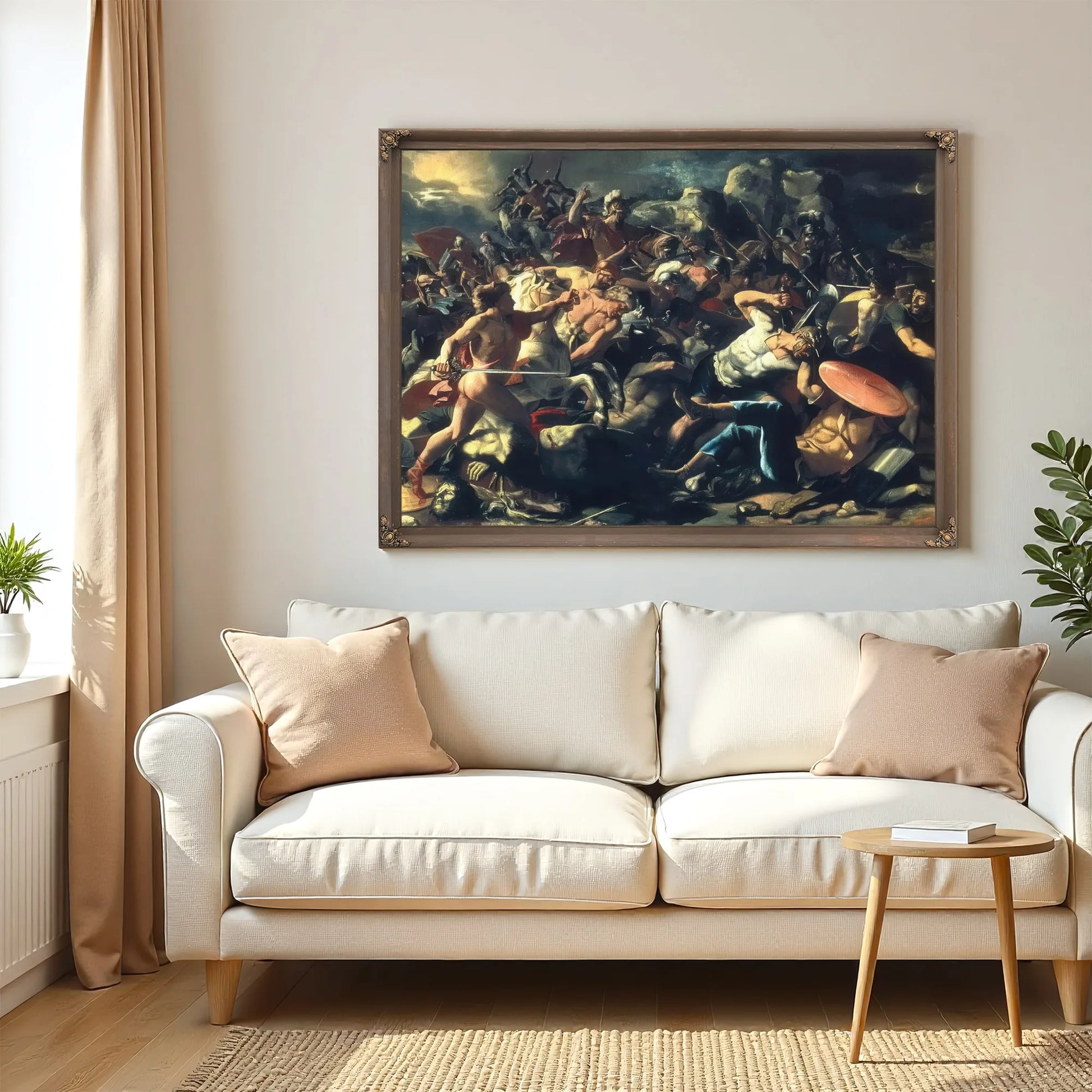 Joshuas Victory Over The Amorites By Nicholas Poussin Fine Art Print