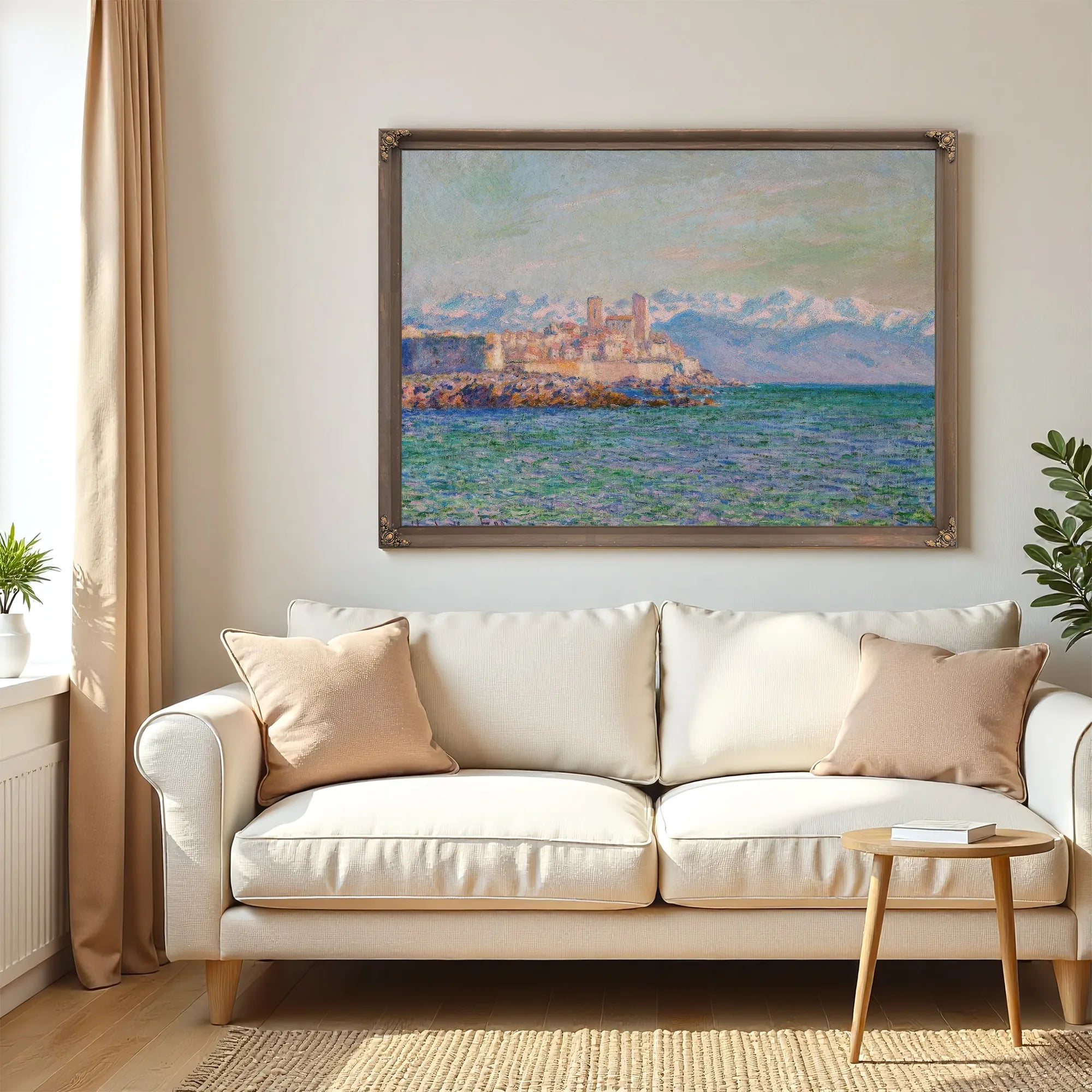 The Fort Of Antibes By Claude Monet Fine Art Print