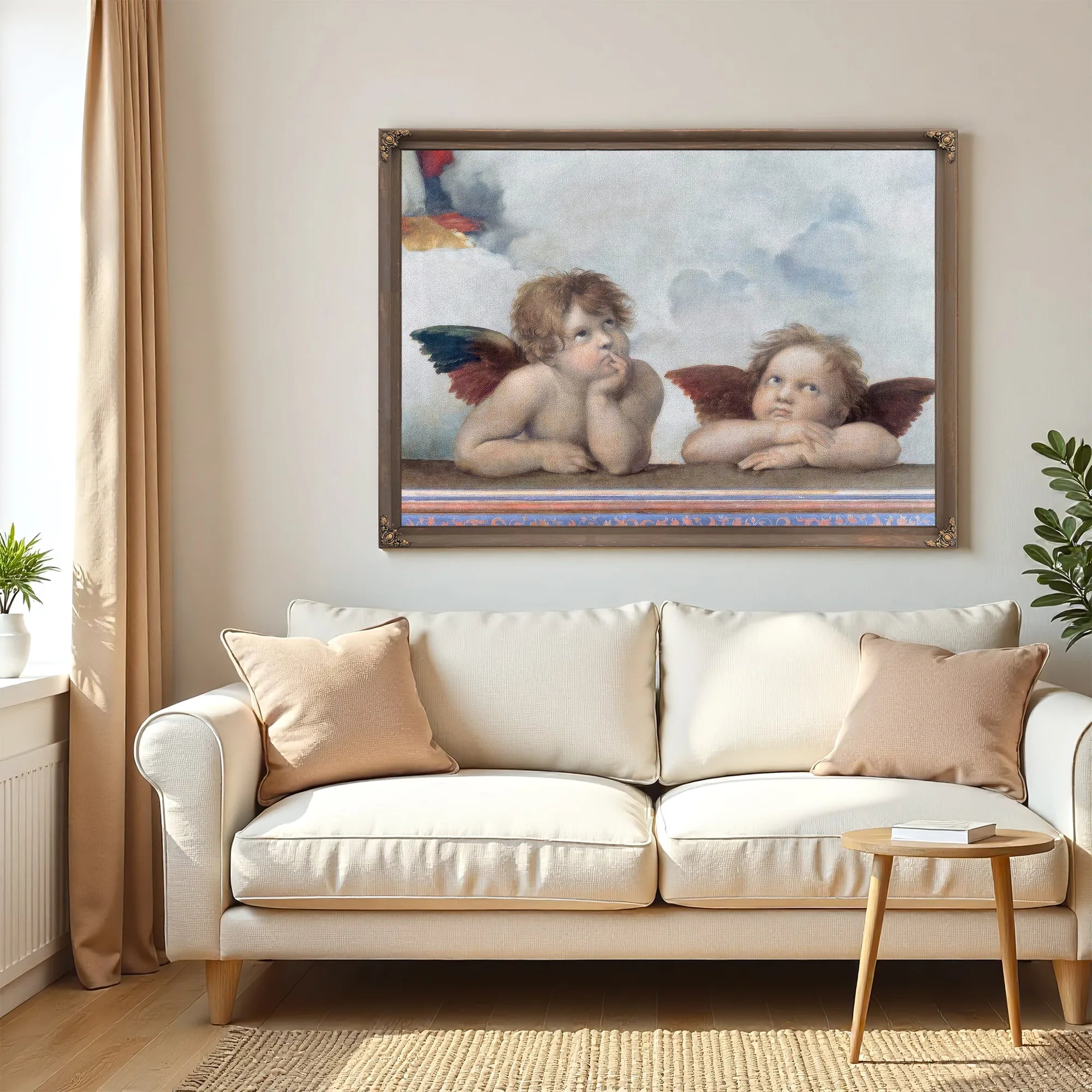 Putti Detail From The Sistine Madonna By Raphael Fine Art Print