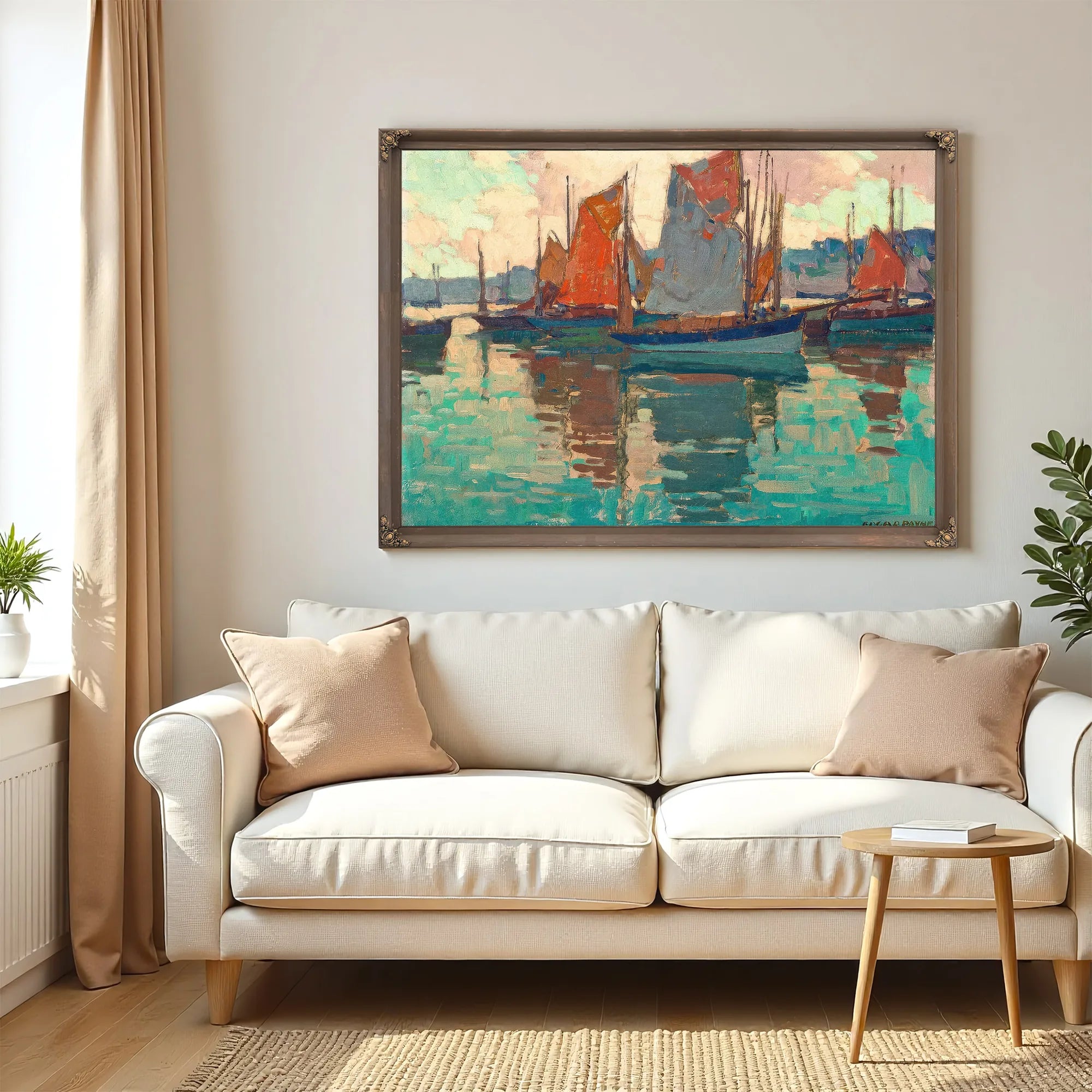 The Harbor, Douarnenez, France By Edgar Payne Fine Art Print