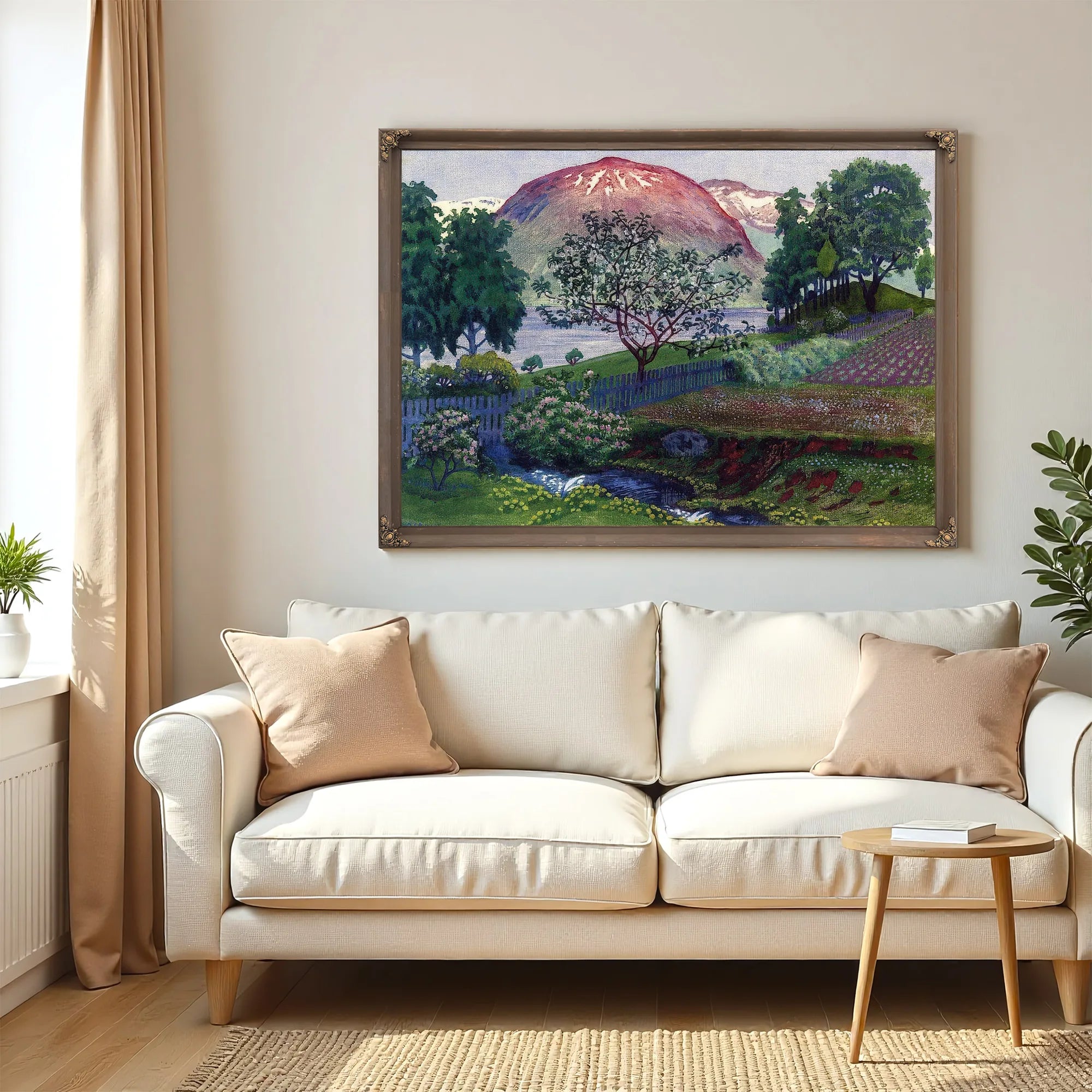 A Night In June In The Garden 1 By Nicolai Astrup Fine Art Print