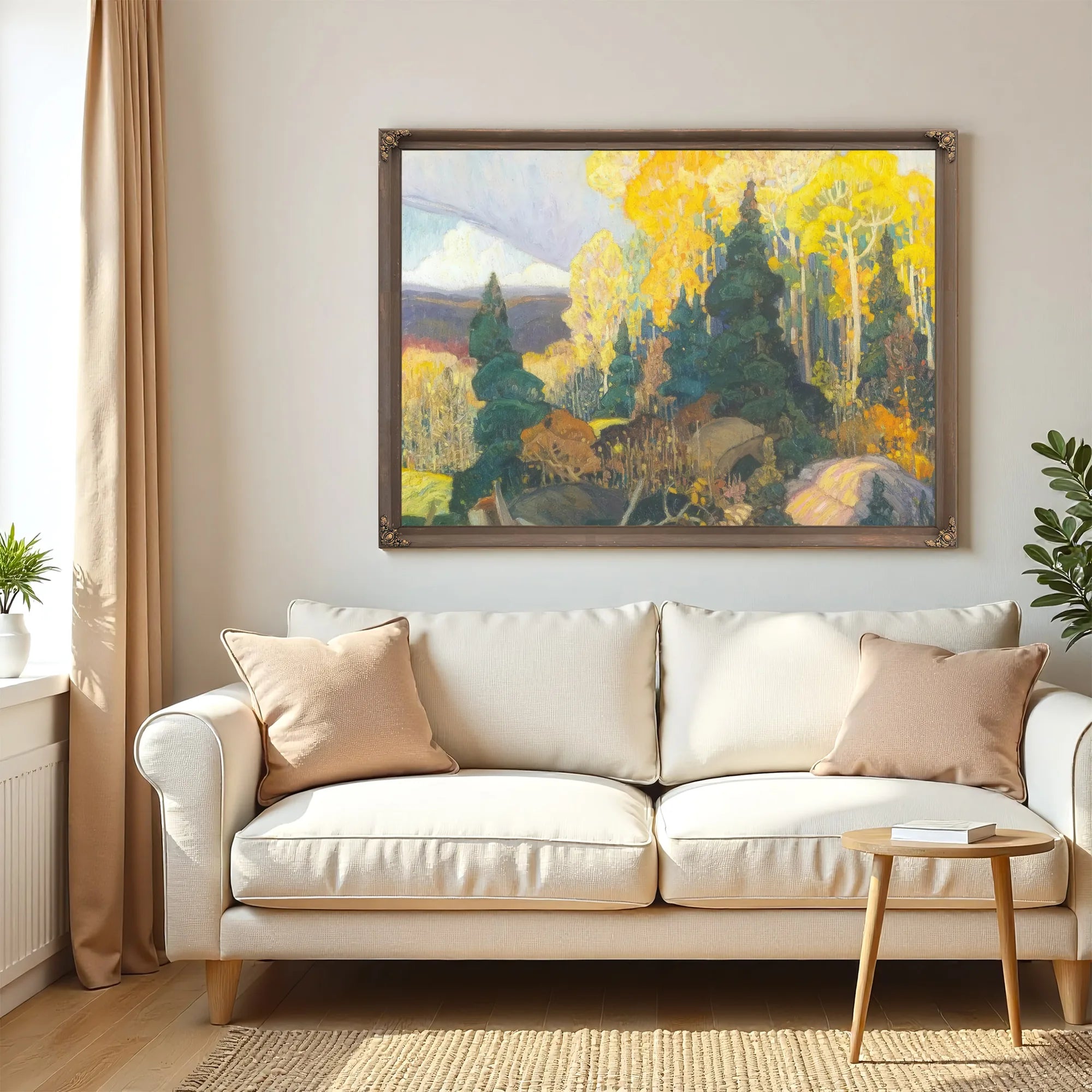 Autumn Hillside By Frank Carmichael Fine Art Print