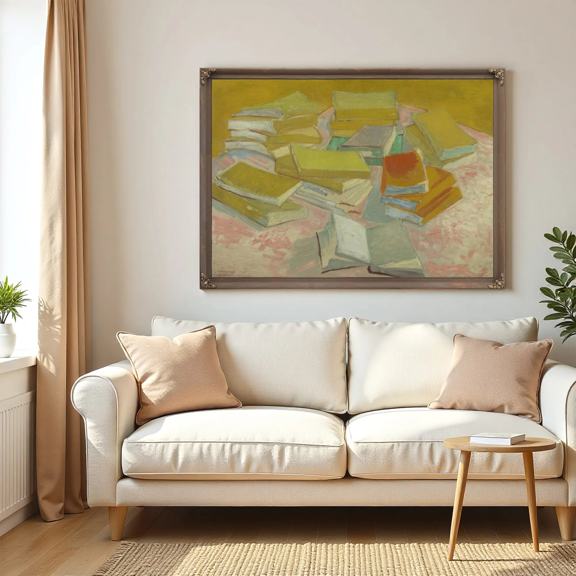 Piles Of French Novels By Vincent Van Gogh Fine Art Print