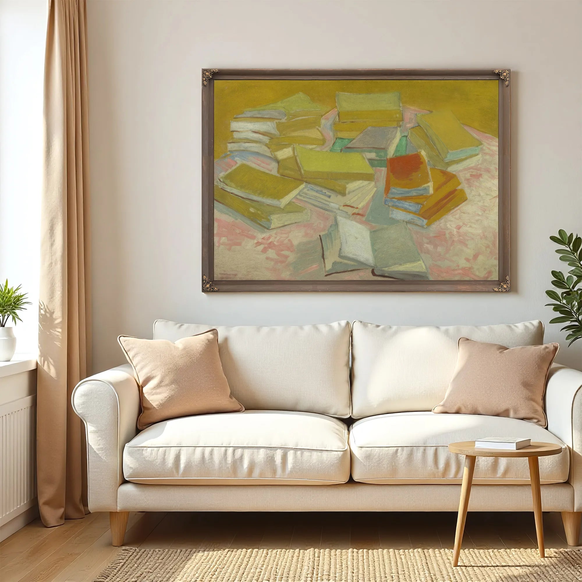 Piles Of French Novels By Vincent Van Gogh Fine Art Print