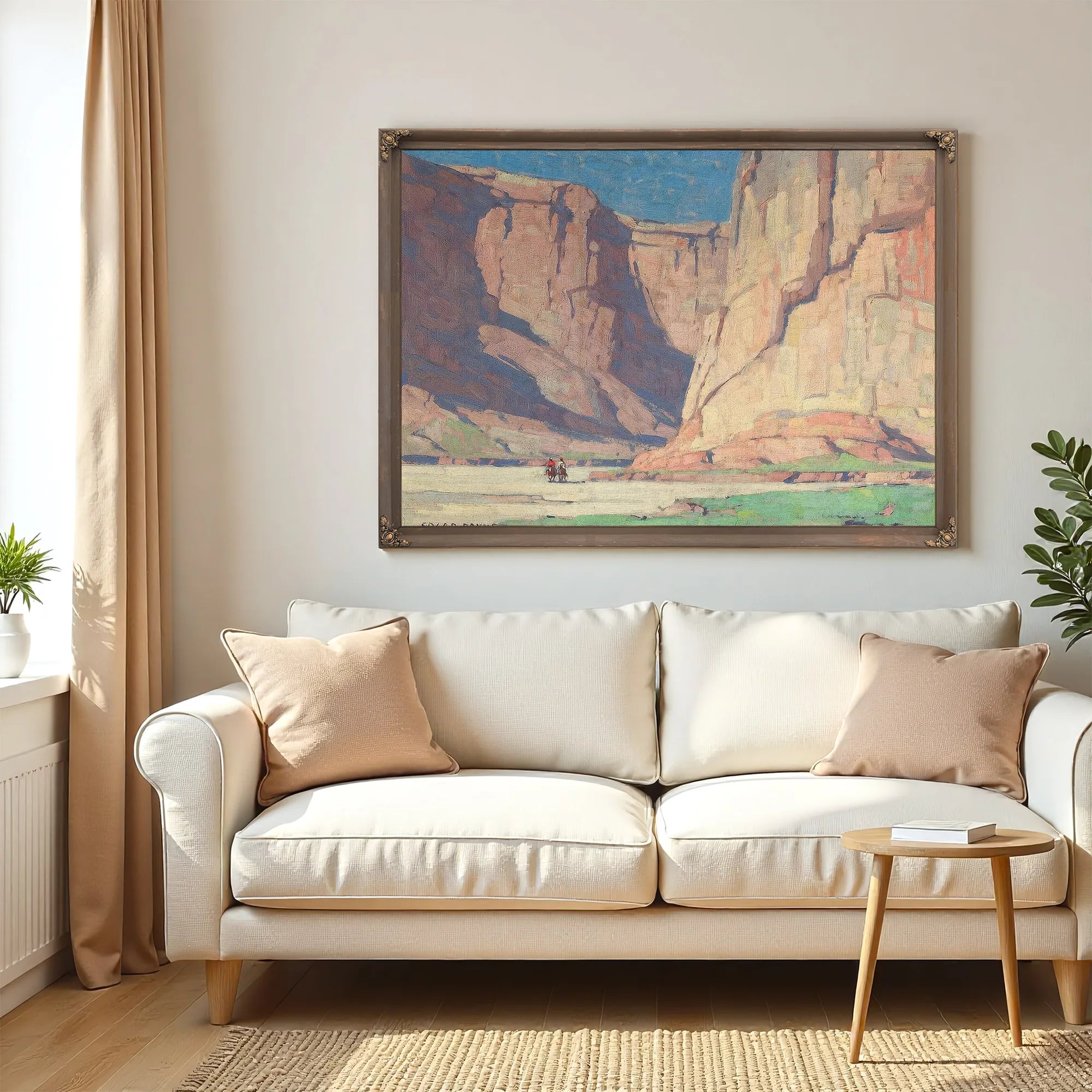 Riders In The Canyon De Chelly, Arizona By Edgar Payne Fine Art Print