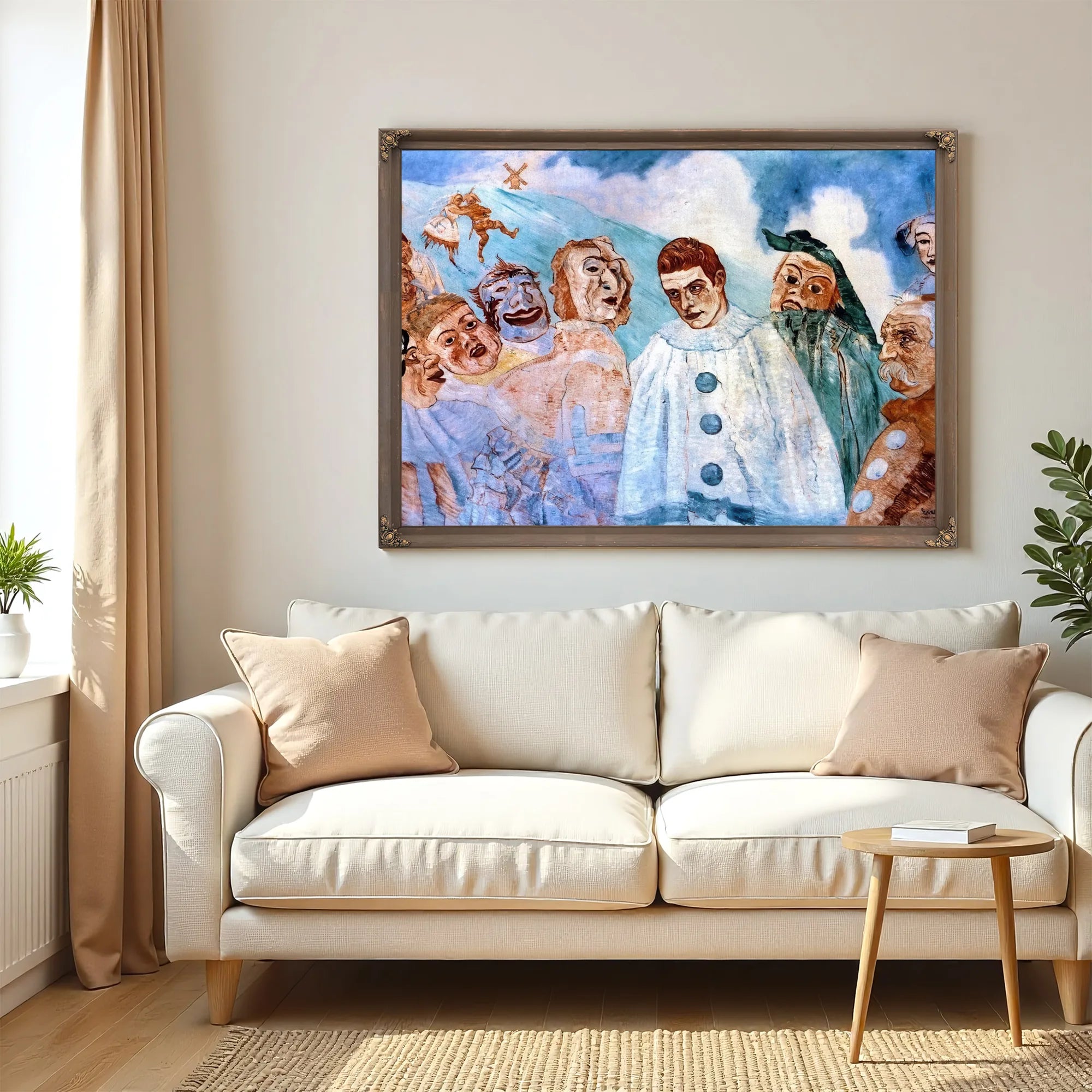 The Despair Of Pierrot By James Ensor Fine Art Print