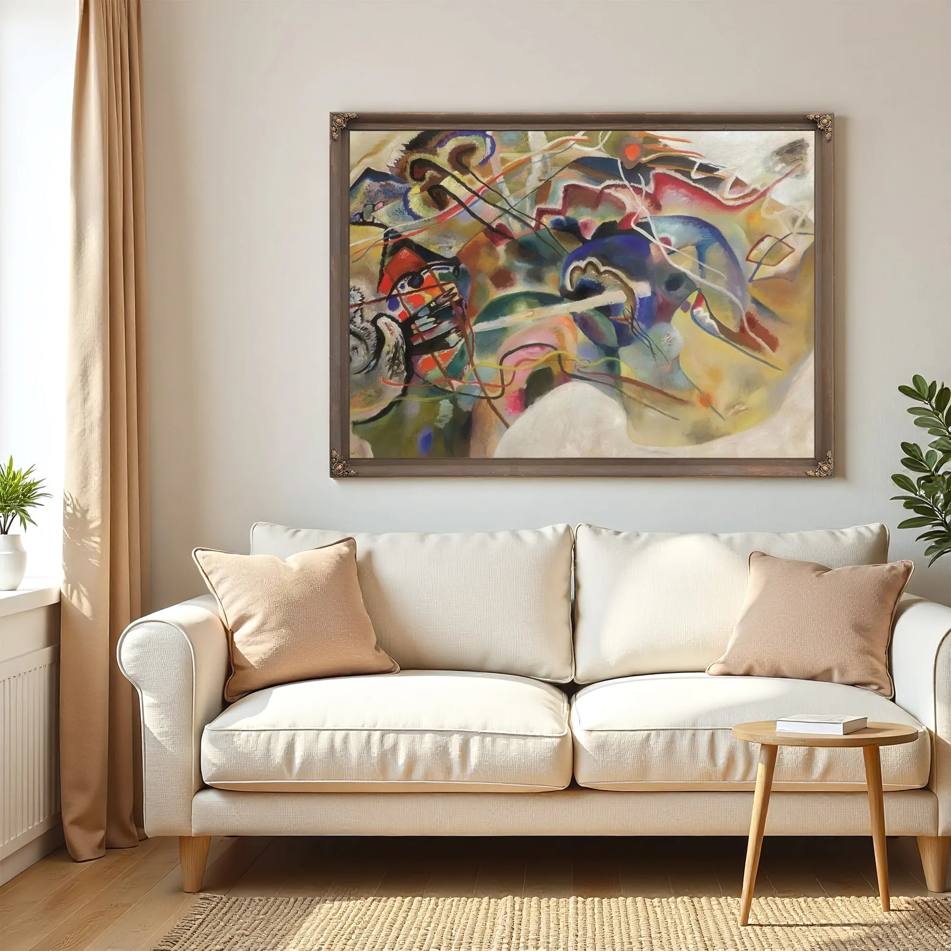 Picture With White Border 1913 By Wassily Kandinsky Fine Art Print