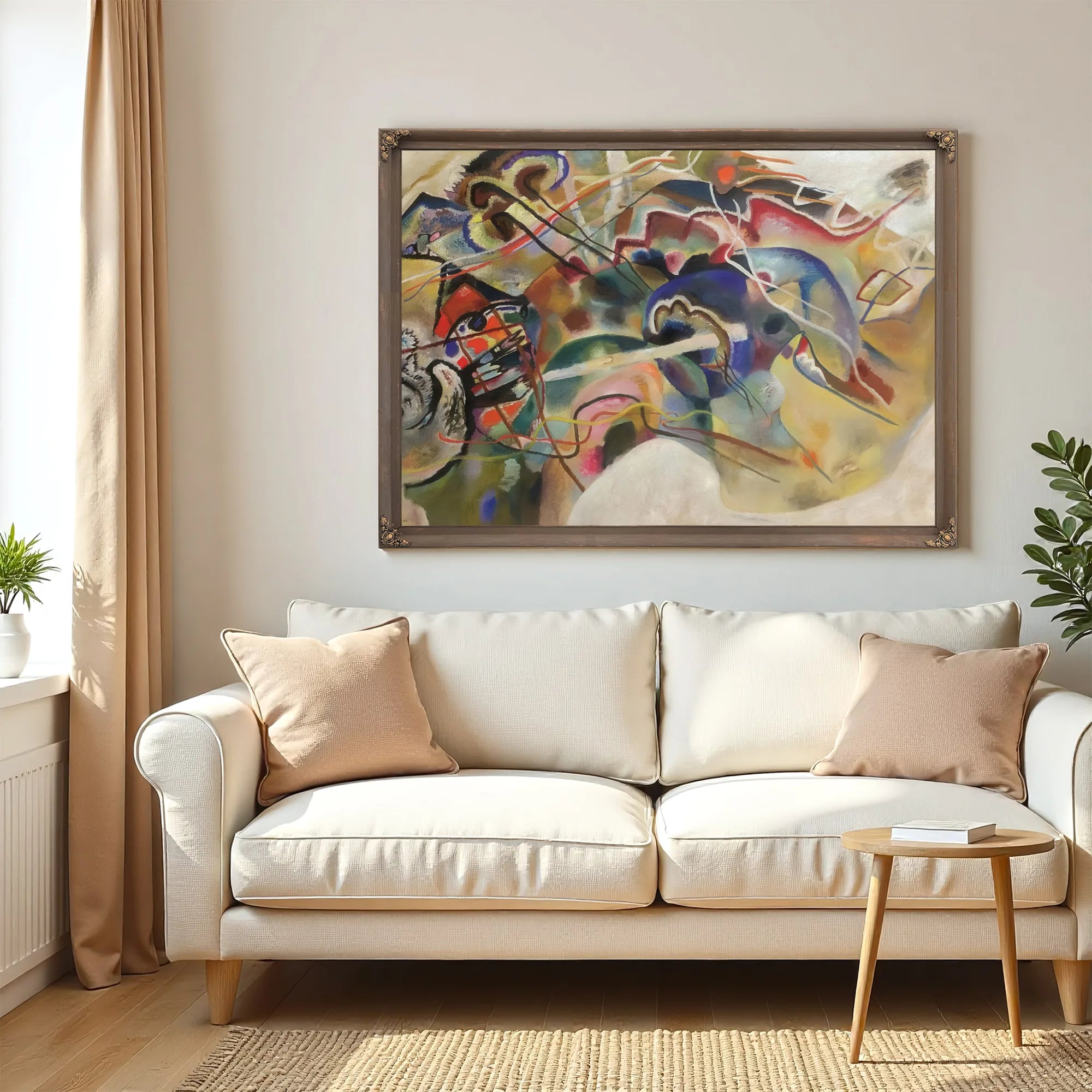 Picture With White Border 1913 By Wassily Kandinsky Fine Art Print