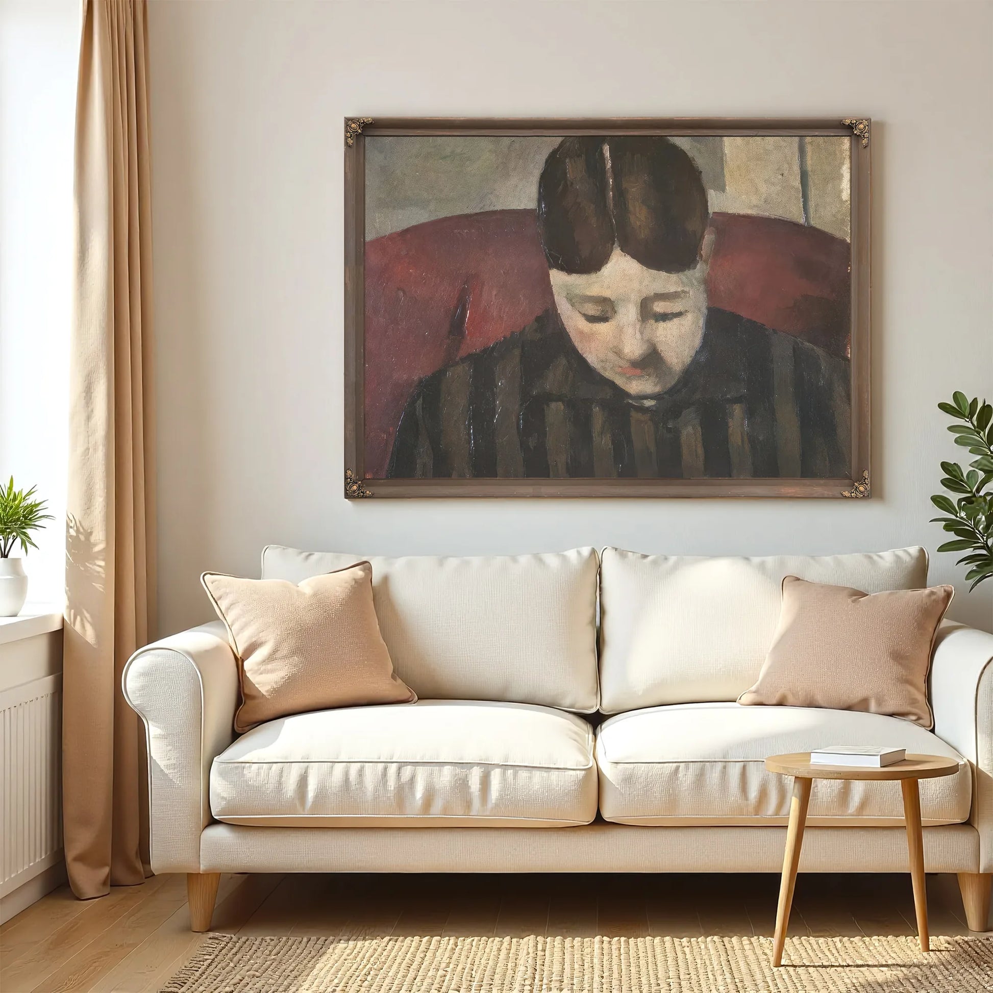 Portrait Of Madame Cezanne 1 By Paul Cezanne Fine Art Print