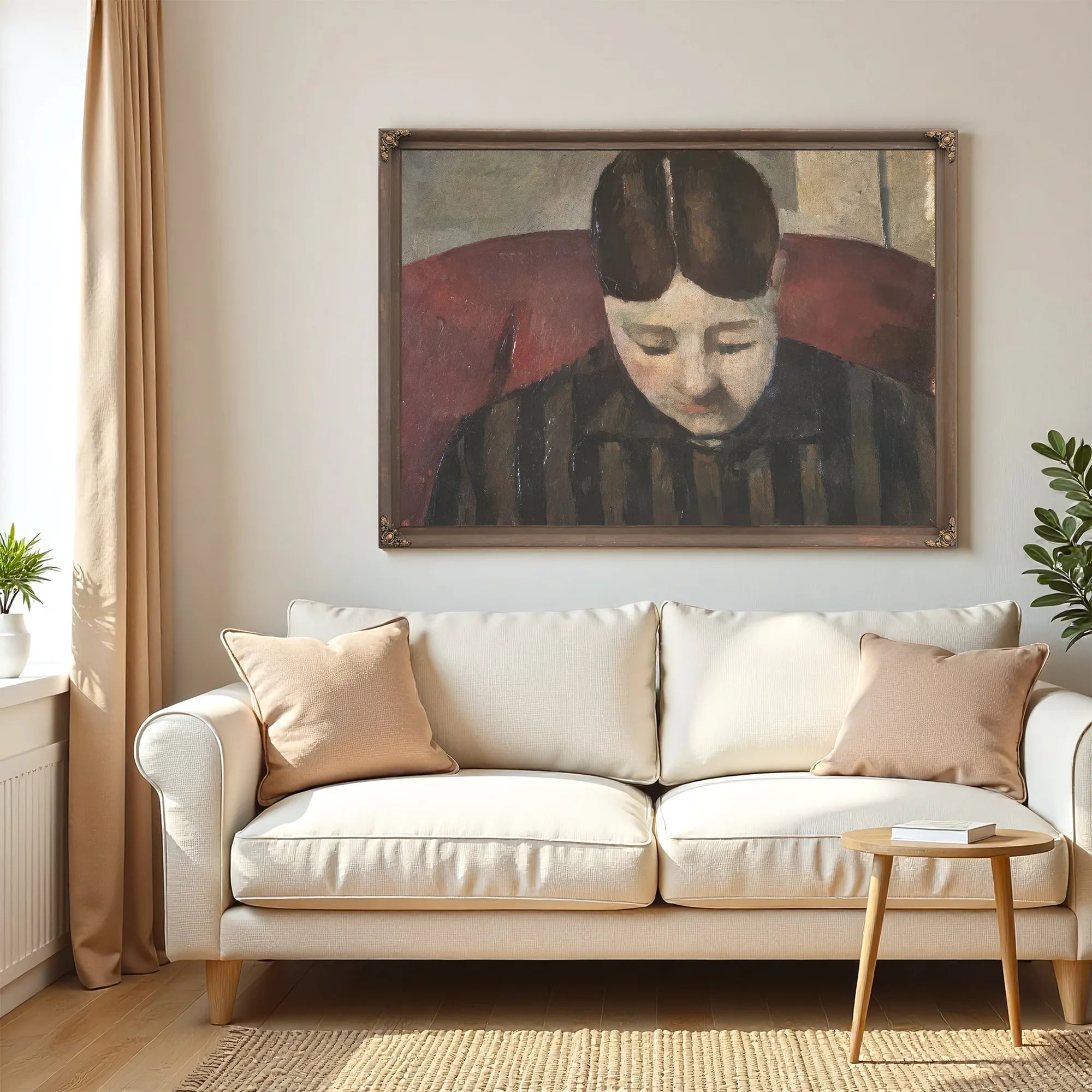 Portrait Of Madame Cezanne 1 By Paul Cezanne Fine Art Print