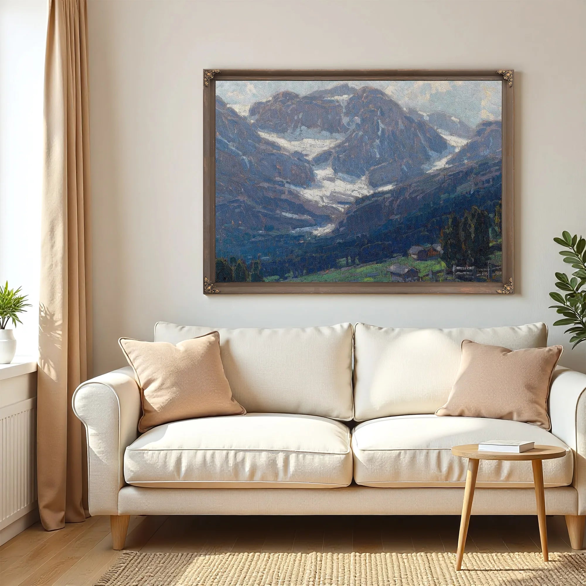 Alpine Scene, Switzerland By Edgar Payne Fine Art Print